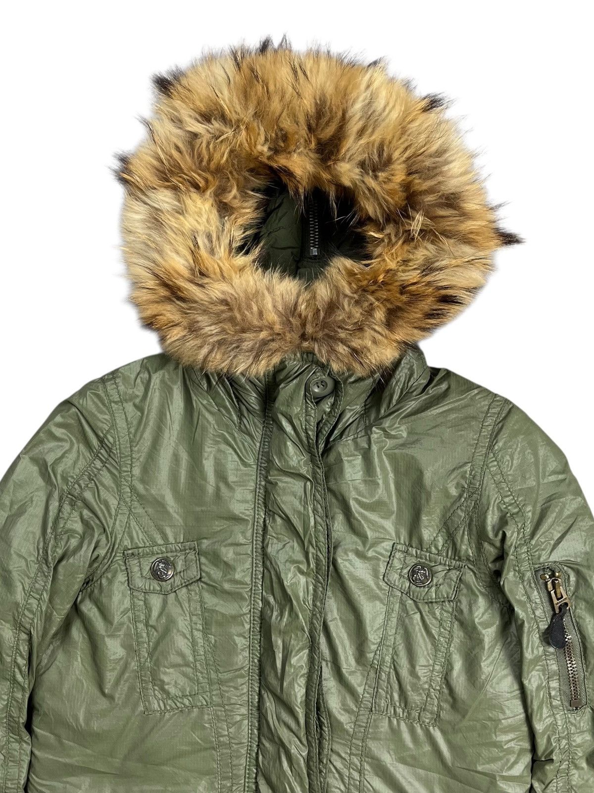 BUFFALO BOBS 2000s Moussy - Apocalypse Style Fur Hoodie Jacket Size US M / EU 48-50 / 2 - 6 Thumbnail