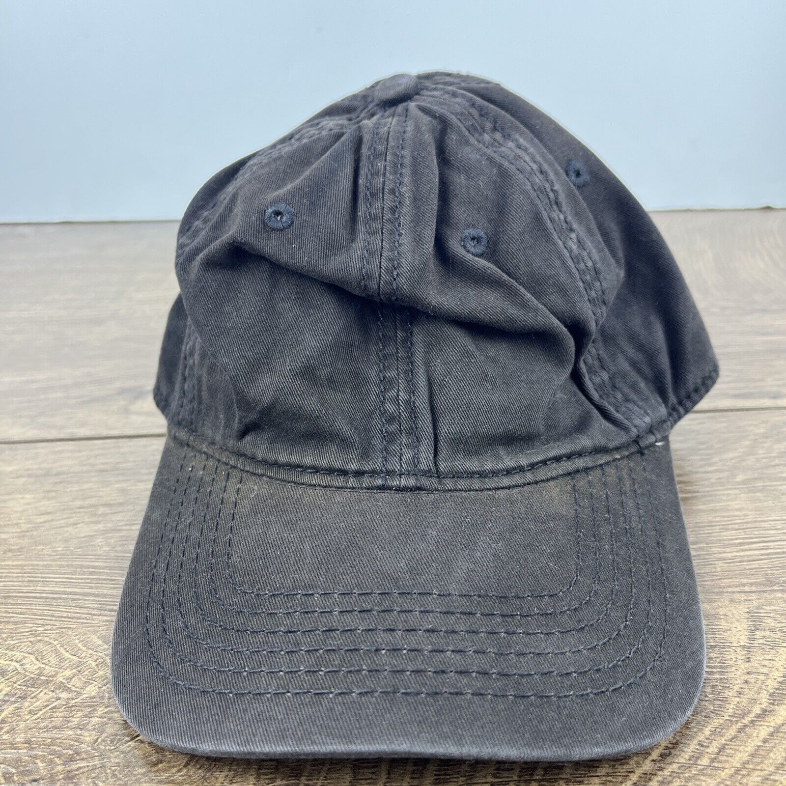 Other Faded Black Hat Adjustable Adult Size Hat Black Cap Size ONE SIZE - 3 Thumbnail