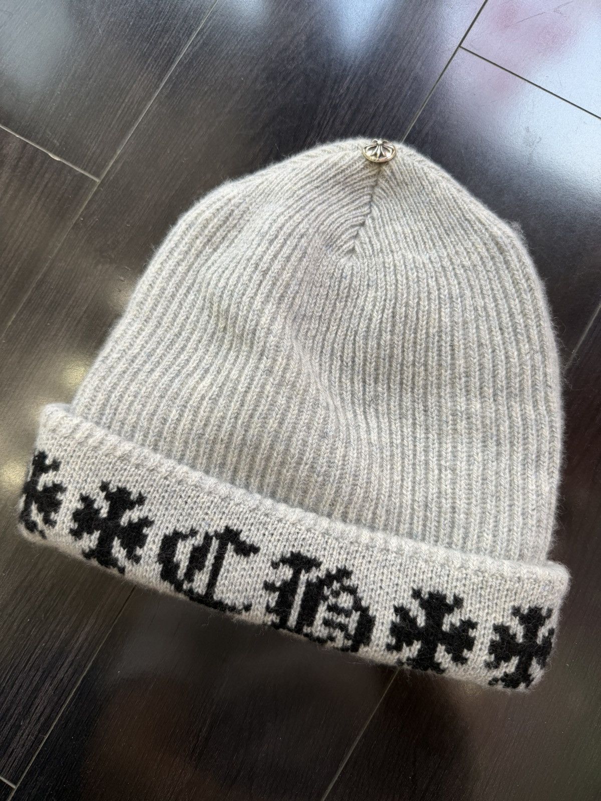 Chrome Hearts Chrome Hearts CH Big Daddy Beanie Grey Size ONE SIZE - 2 Thumbnail