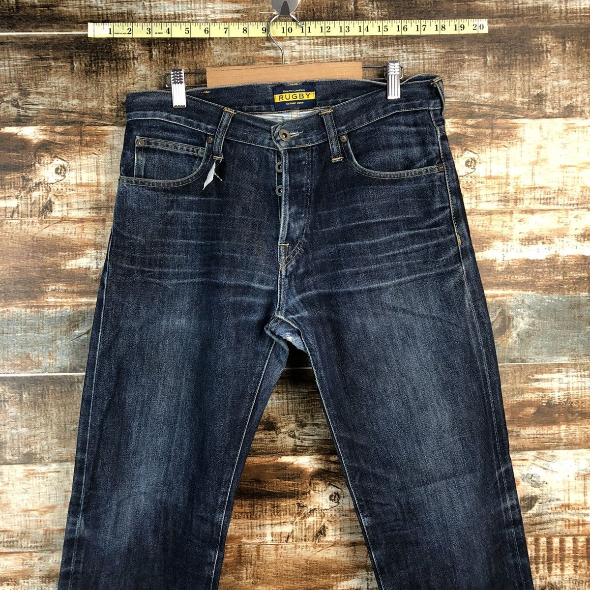 Ralph Lauren DL Ralph Lauren Rugby Blue Denim Pants #C244 Size US 31 - 4 Thumbnail
