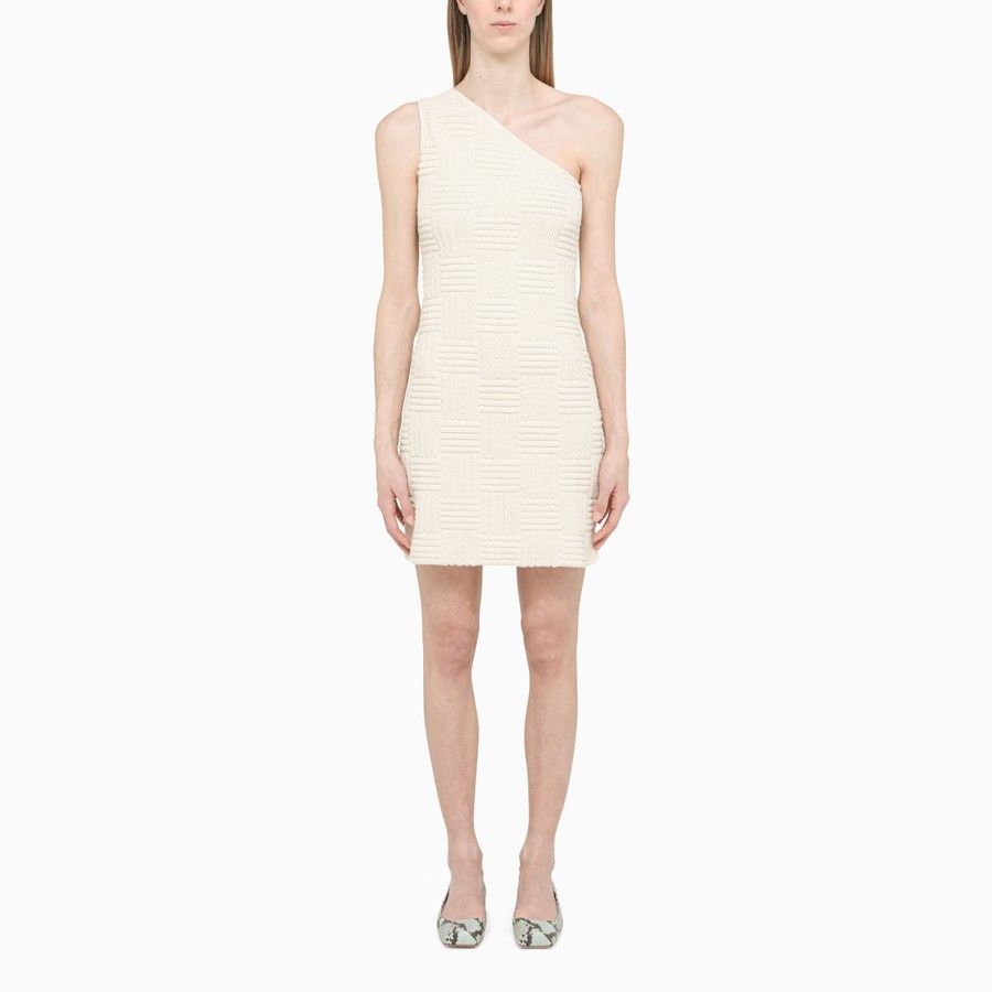 Bottega Veneta o1d2blof0824 Mini Dress in Off White Size XS / US 0-2 / IT 36-38 - 1 Thumbnail