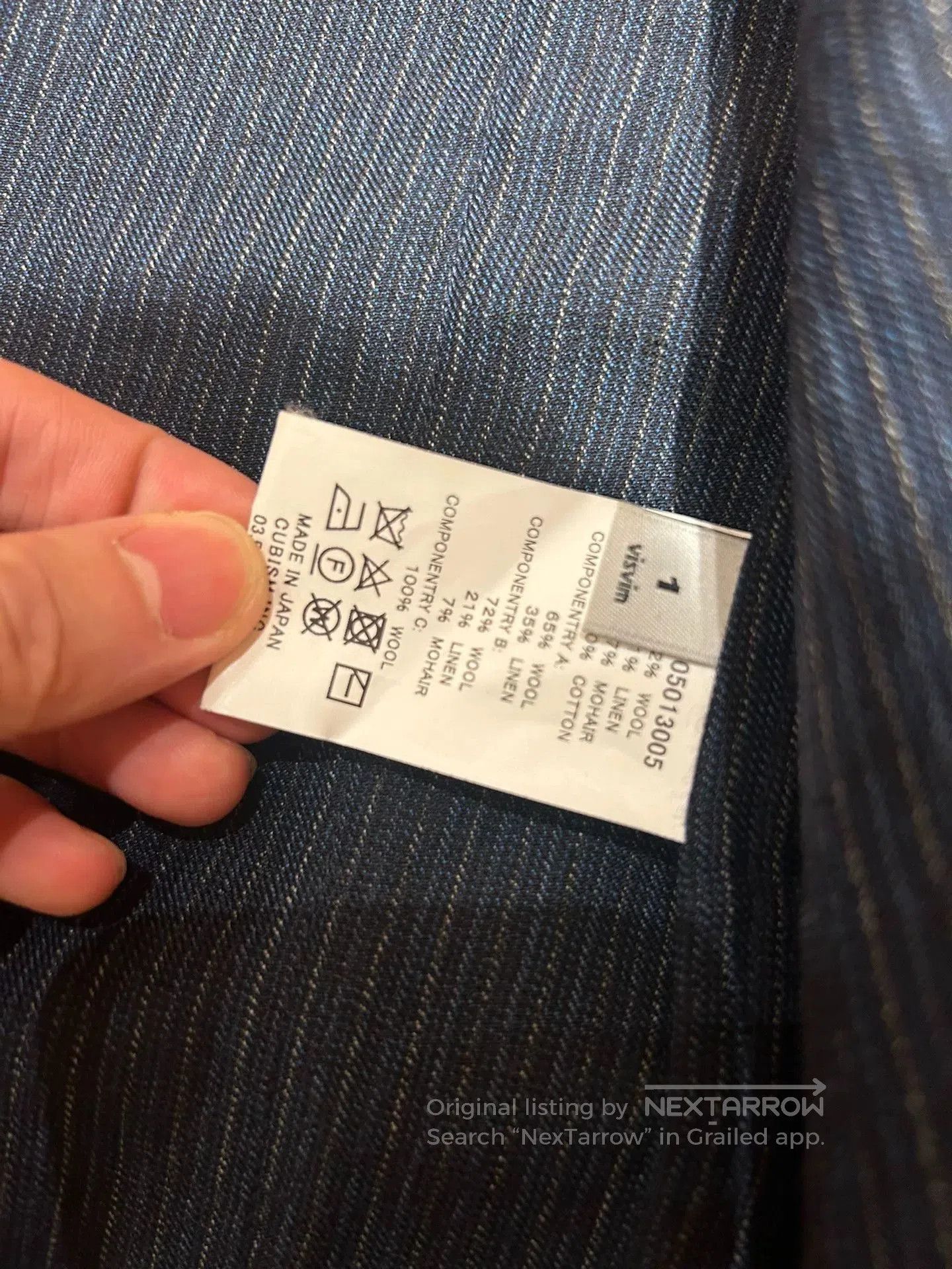 Visvim visvim ruunpe pinstripe coat. Size US S / EU 44-46 / 1 - 3 Thumbnail