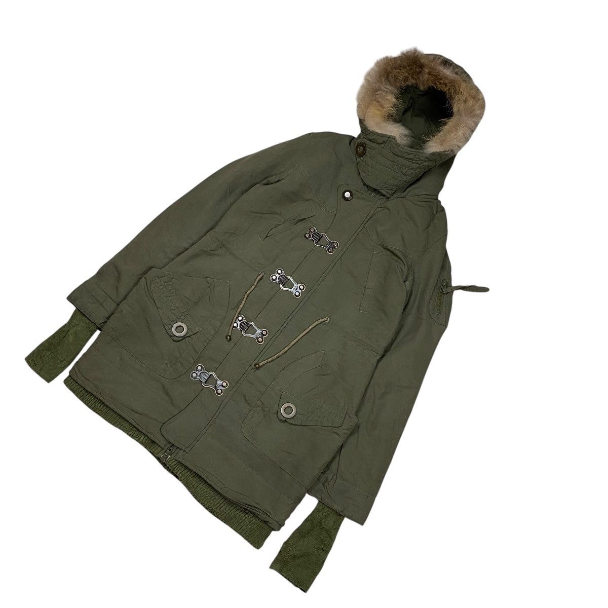 If Six Was Nine × Japanese Brand × Le Grande Bleu (L.G.B.) Sly Military Fur Parka Jacket Size US S / EU 44-46 / 1 - 5 Thumbnail