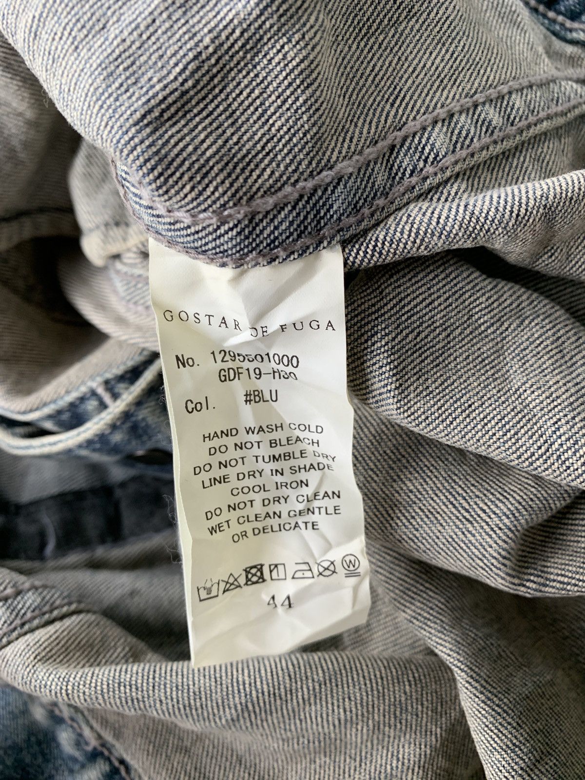 GOSTAR DE FUGA Gostar De Fuga Japan denim jacket Size US S / EU 44-46 / 1 - 5 Thumbnail