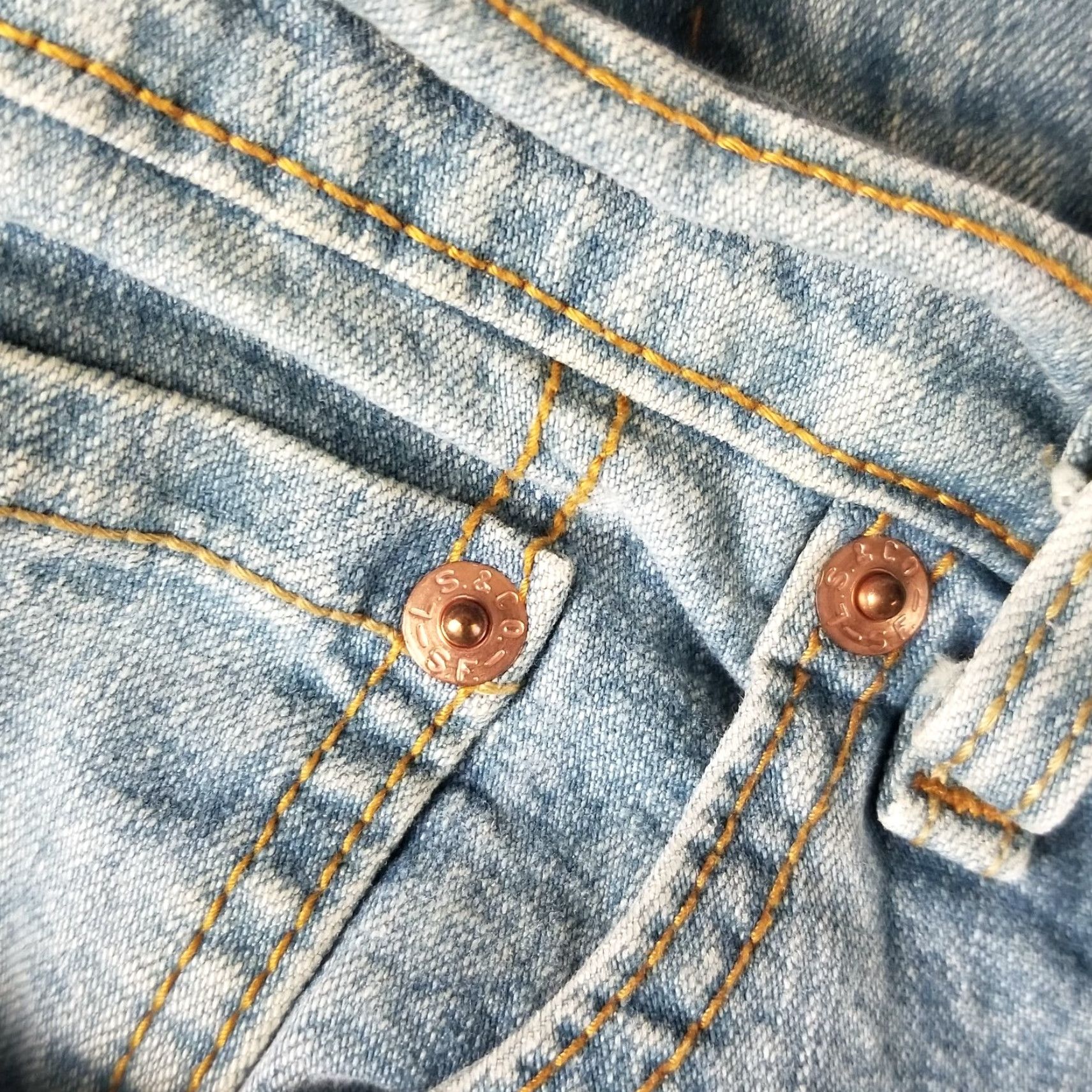 Levi's LEVI'S 550 Bootcut Relaxed Jeans Womens Size 12S Acid Wash Mid Rise Blue Size 34" / US 12 / IT 48 - 3 Thumbnail