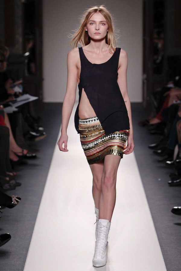 Balmain AW11 crystals embroidered silk ensemble Size XS / US 0-2 / IT 36-38 - 6 Thumbnail