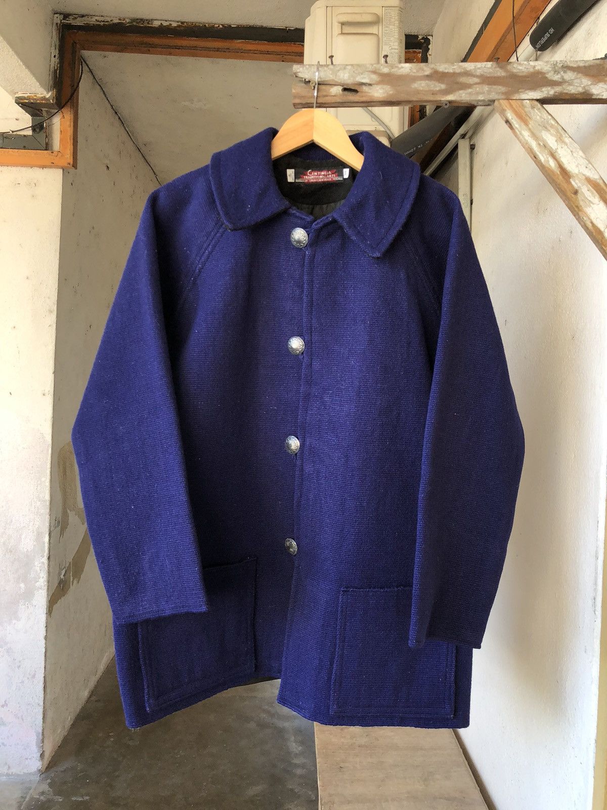 Vintage Rare🔥Vintage Chimayo Centinela HandWoven Wool Heavy Jacket Size US L / EU 52-54 / 3 - 14 Thumbnail