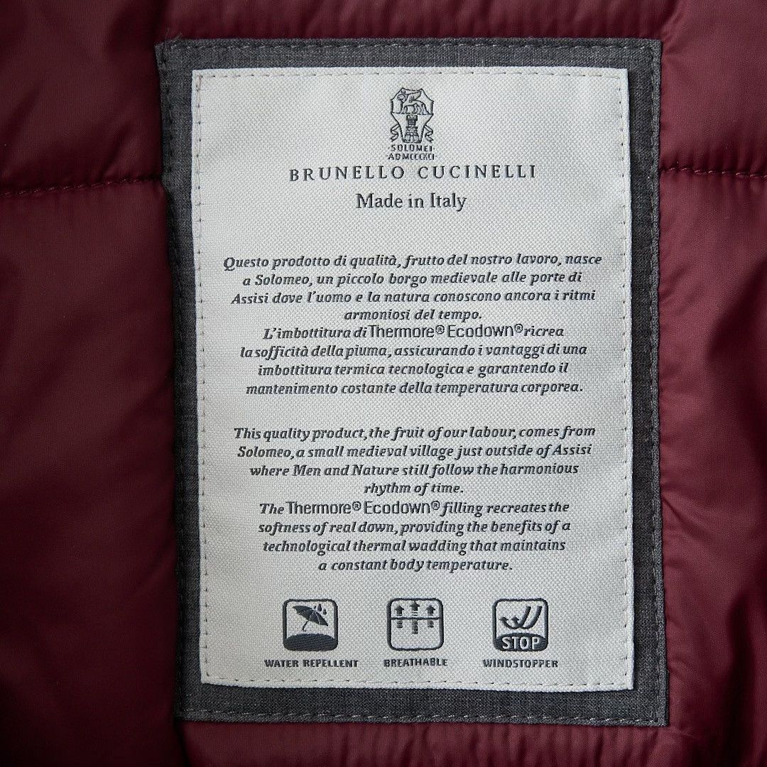 Brunello Cucinelli Brunello Cucinelli Men's Embroidered Stripe Quilted Coat Size US M / EU 48-50 / 2 - 4 Thumbnail