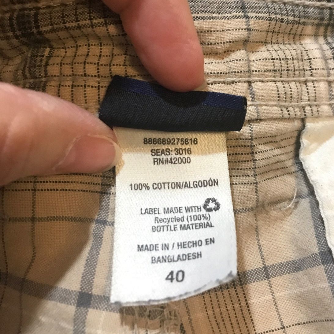 Basic Editions Basic Editions Tan Plaid Cotton Cargo Shorts Men 40 Size US 40 / EU 56 - 4 Thumbnail
