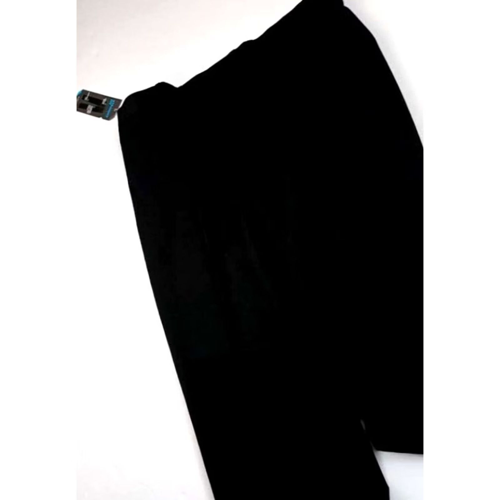 Vintage Crosshatch Savane Stretch Black Pants 34-29 Flat Front 90s Mens Regular Strait Fit XS? Size US 31 - 7 Thumbnail