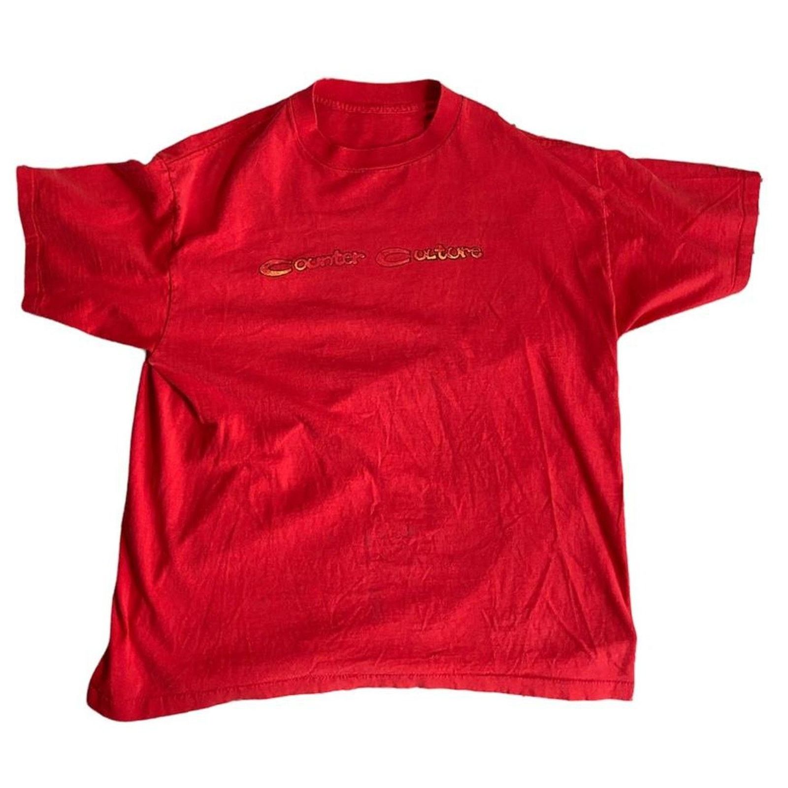 Vintage 90s red counter culture tee Size US L / EU 52-54 / 3 - 2 Thumbnail