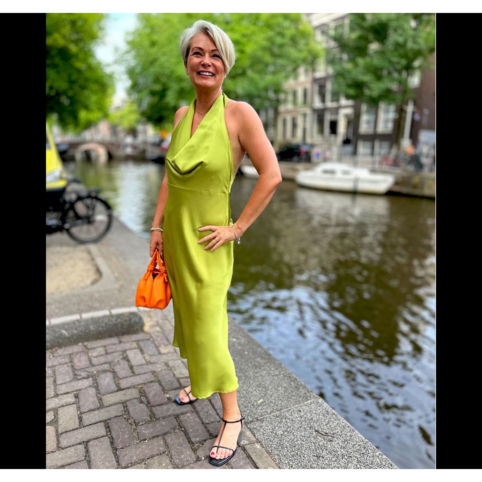 Mango MANGO Open Back Satin Midi Dress NWT Size S / US 4 / IT 40 - 21 Thumbnail
