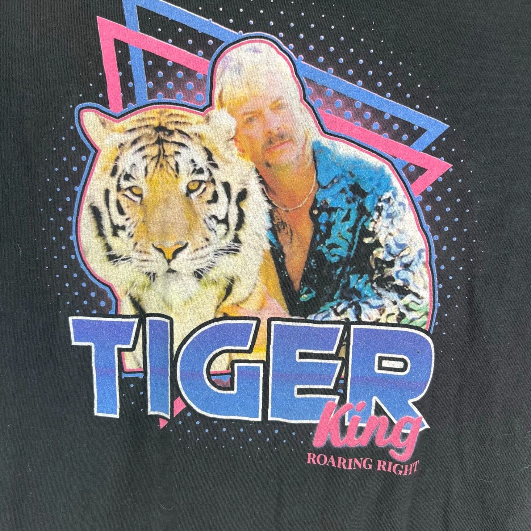 Comfort Colors Comfort Colors Tiger King T-Shirt Adult Medium Black Graphic Animal Print Crew Neck Mens Size US M / EU 48-50 / 2 - 2 Thumbnail