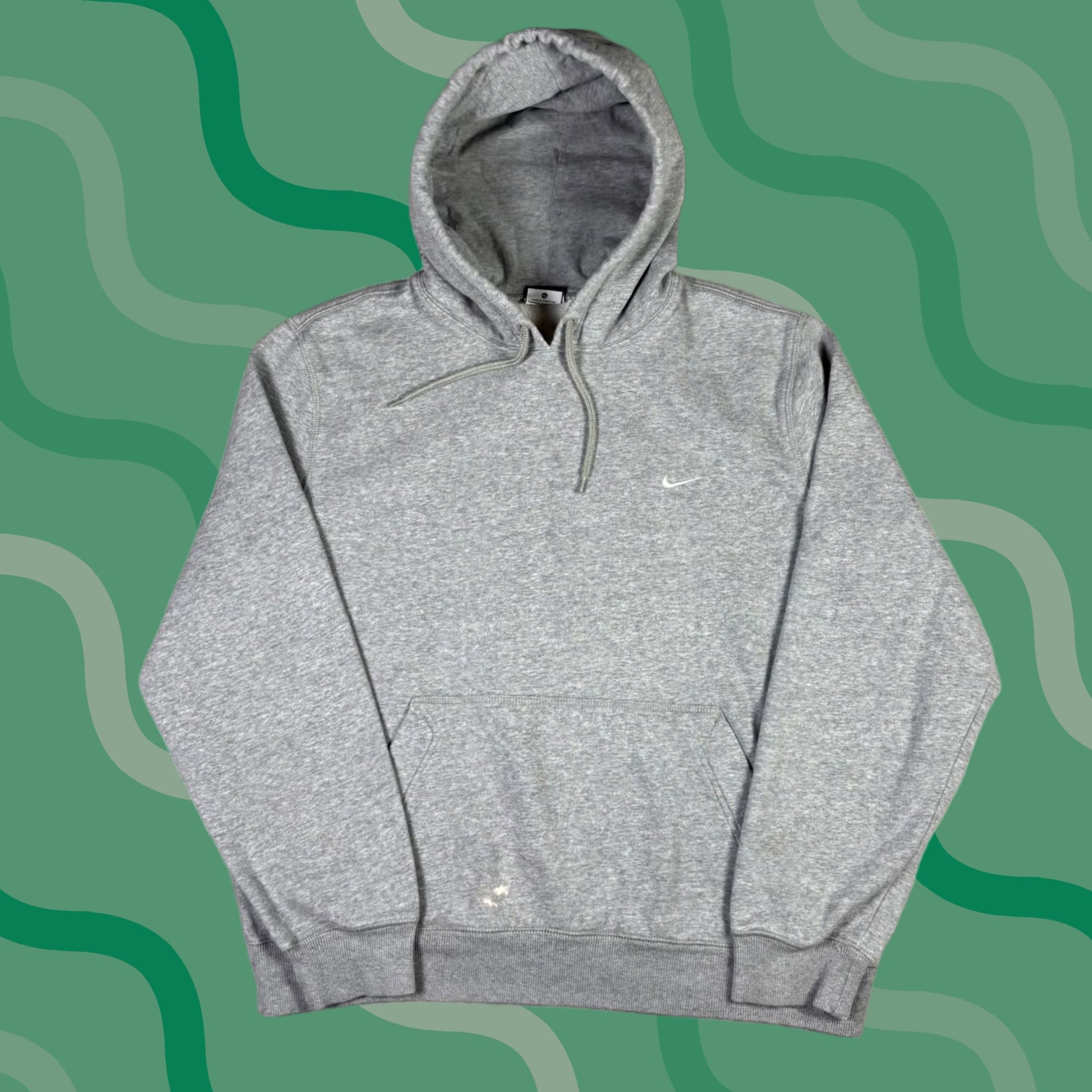 Nike VINTAGE Nike Gray Pullover Sweatshirt Hoodie Embroidered Logo XL Men Size US XL / EU 56 / 4 - 1 Thumbnail