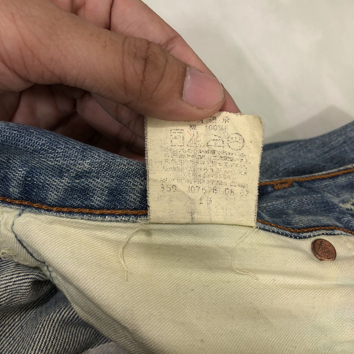 Levi's 🔥Rare Distressed Denim Jeans Levi’s Made in USA Size US 30 / EU 46 - 17 Thumbnail
