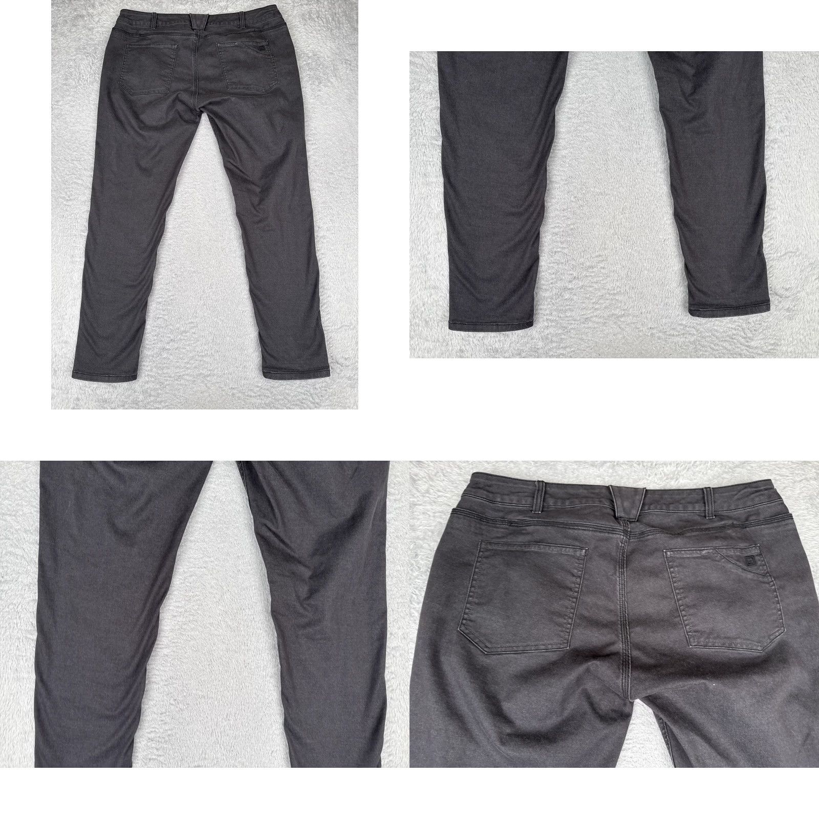 Vintage 5.11 Tactical Jeans Women 16 Regular Slim Stretch Charcoal Gray Denim 5-Pocket Zip Back Patch Pockets Casual Work Range Army Size 38" / US 16 / IT 52 - 9 Thumbnail