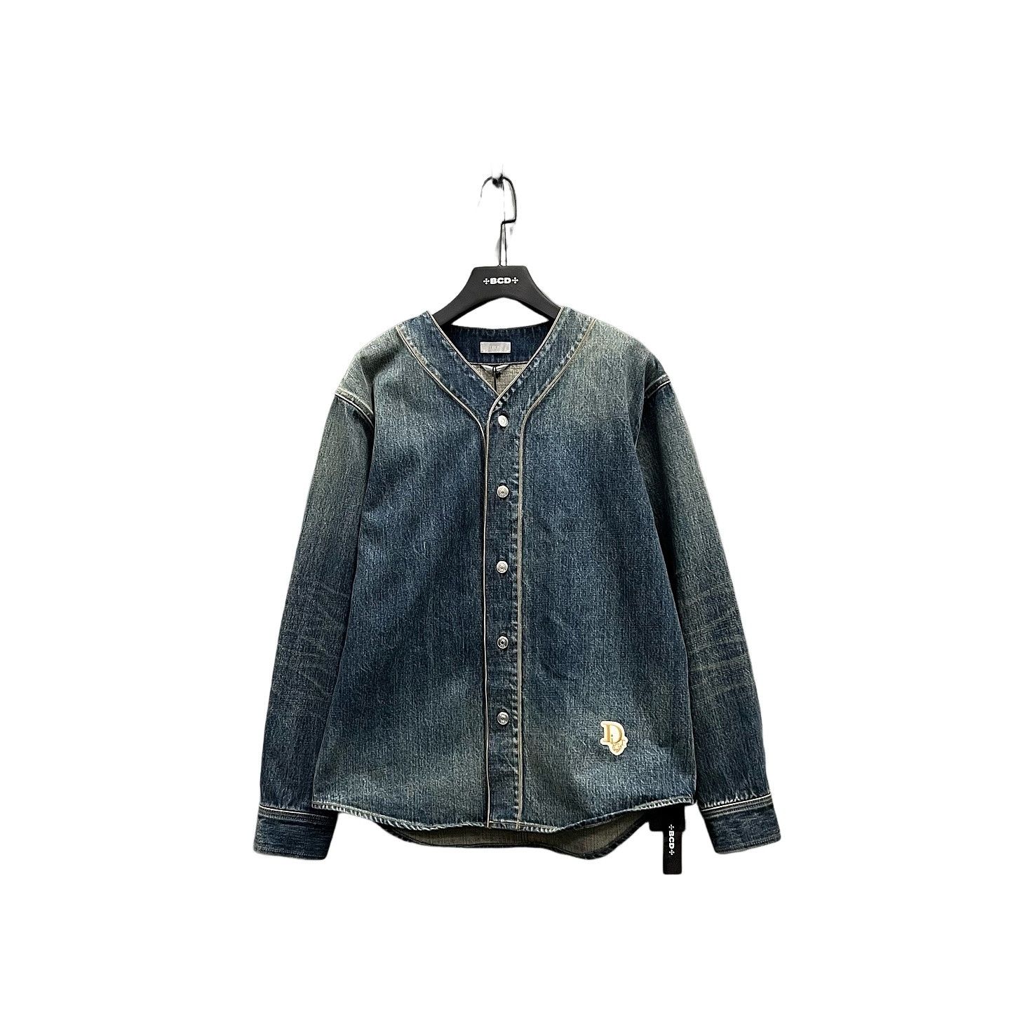 Dior Dor homme SS18 “skullflower”denim jacket by Kris van assche