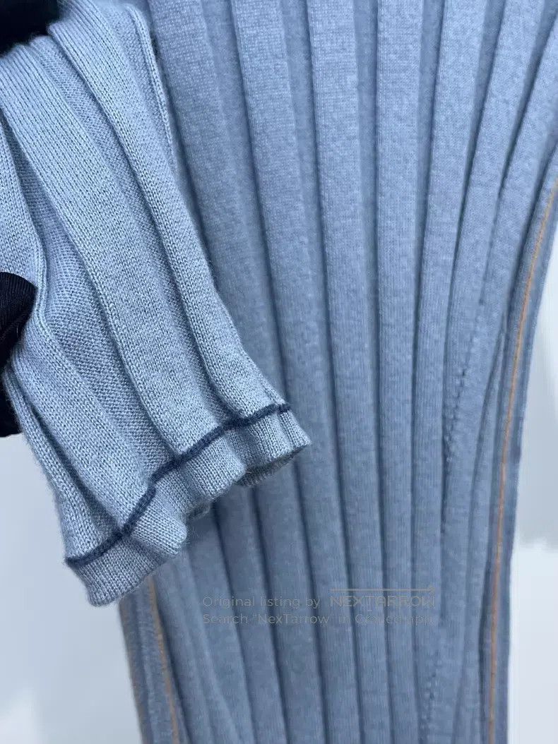 Loro Piana Loro Piana Cashmere Knit Slim Short Sleeve Size XS / US 0-2 / IT 36-38 - 3 Thumbnail