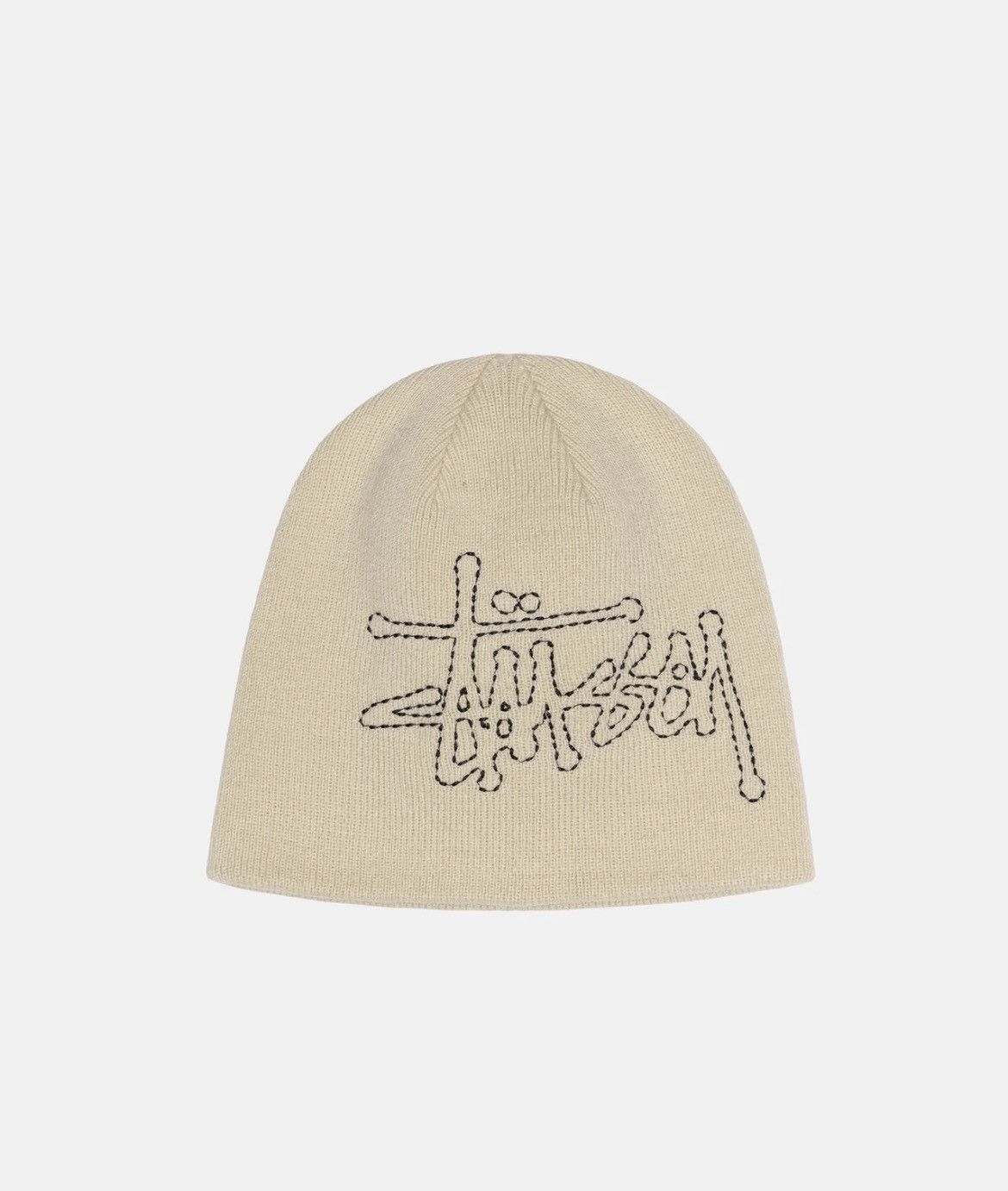 image of Stussy Skullcap Basic Logo Stitch in Sand Beige, Men's