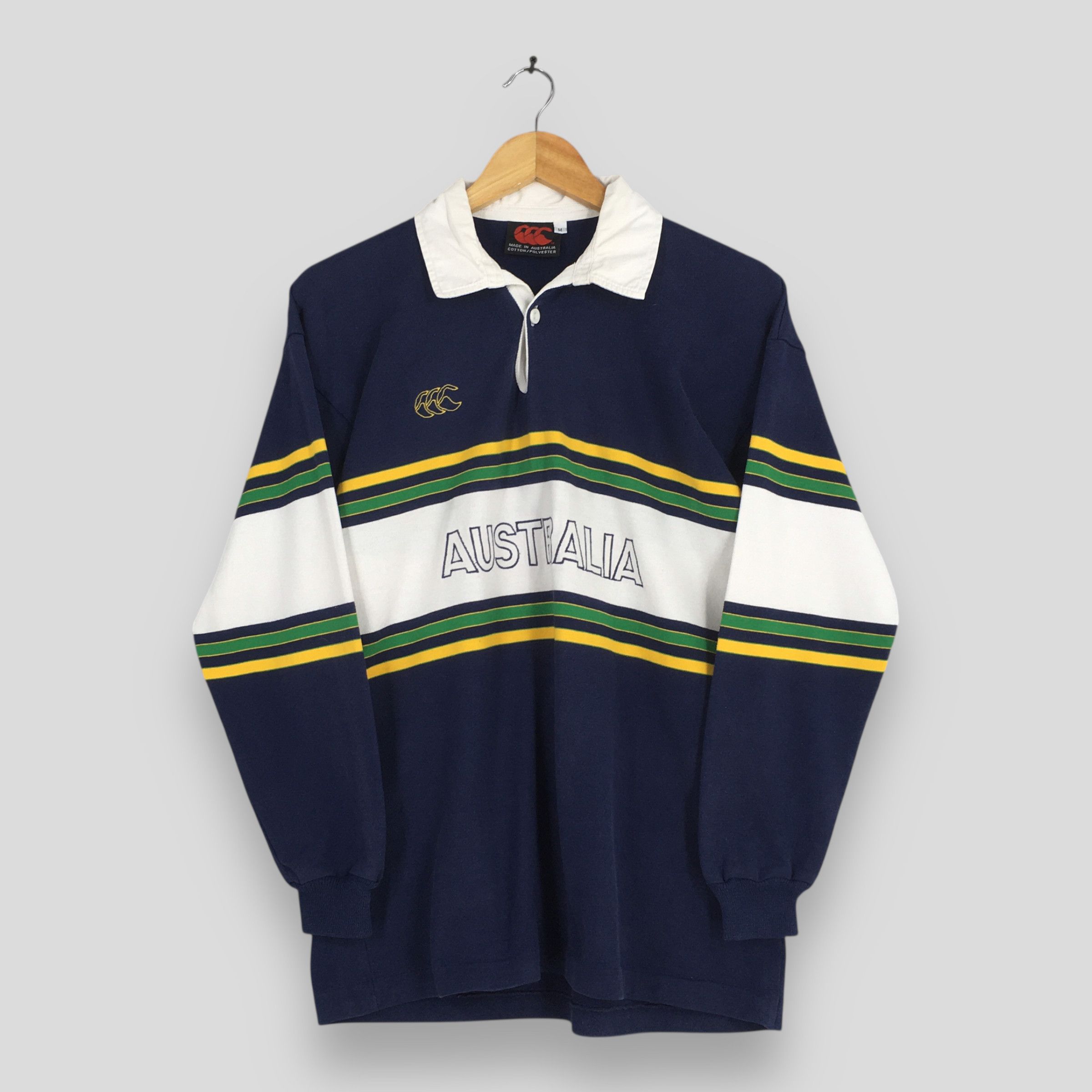 Canterbury of New Zealand Vintage Canterbury Of New Zealand Australia Rugby PoloMedium Size US M / EU 48-50 / 2 - 1 Thumbnail