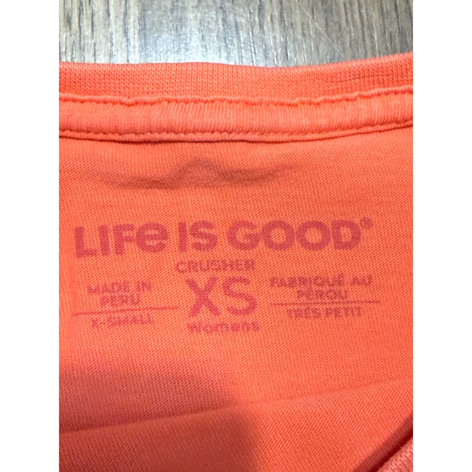 Life is Good Life is Good Shirt Womens XS Orange Green Yellow White PEACE. LOVE. THE LAKE. Shirt Women XS Multicolor Peace Logo Casual Size XS / US 0-2 / IT 36-38 - 6 Thumbnail