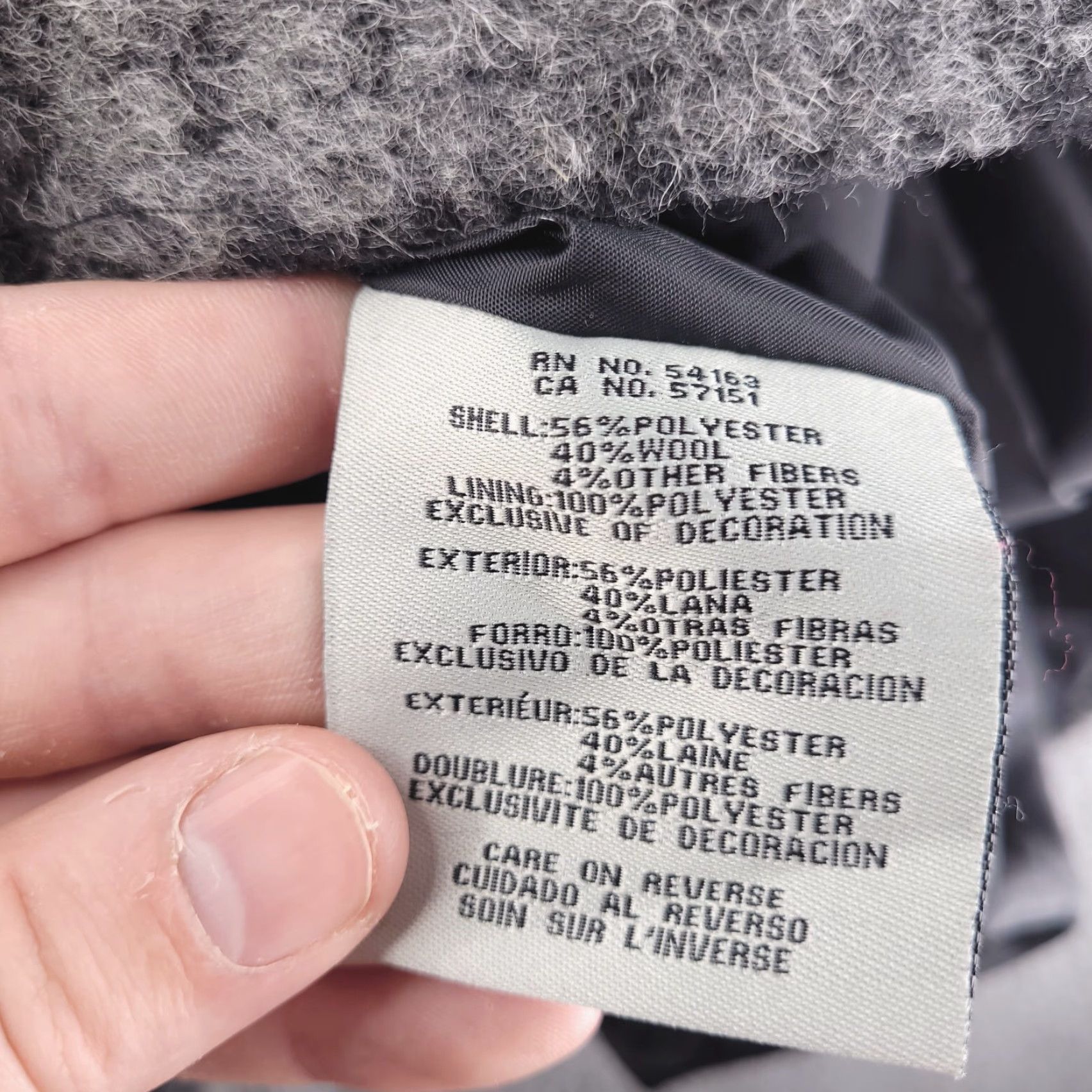 Levi's VINTAGE Levi's Coat Womens Large Wool Black White Overcoat Check Warm Size L / US 10 / IT 46 - 6 Thumbnail