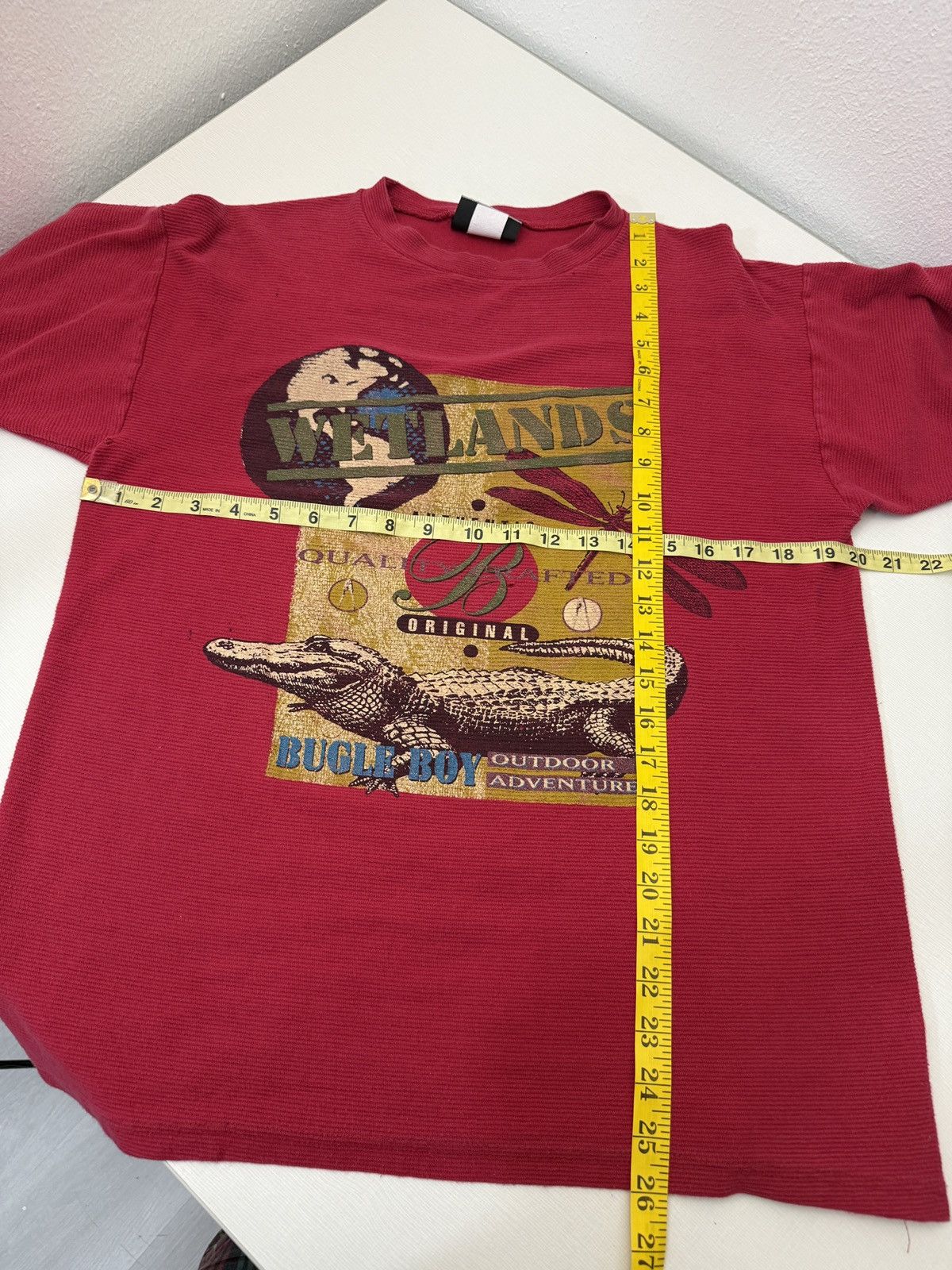 Bugle Boy Vintage 90s Bugle Boy Outdoor Adventure Alligator Nature Tee Size US L / EU 52-54 / 3 - 5 Thumbnail