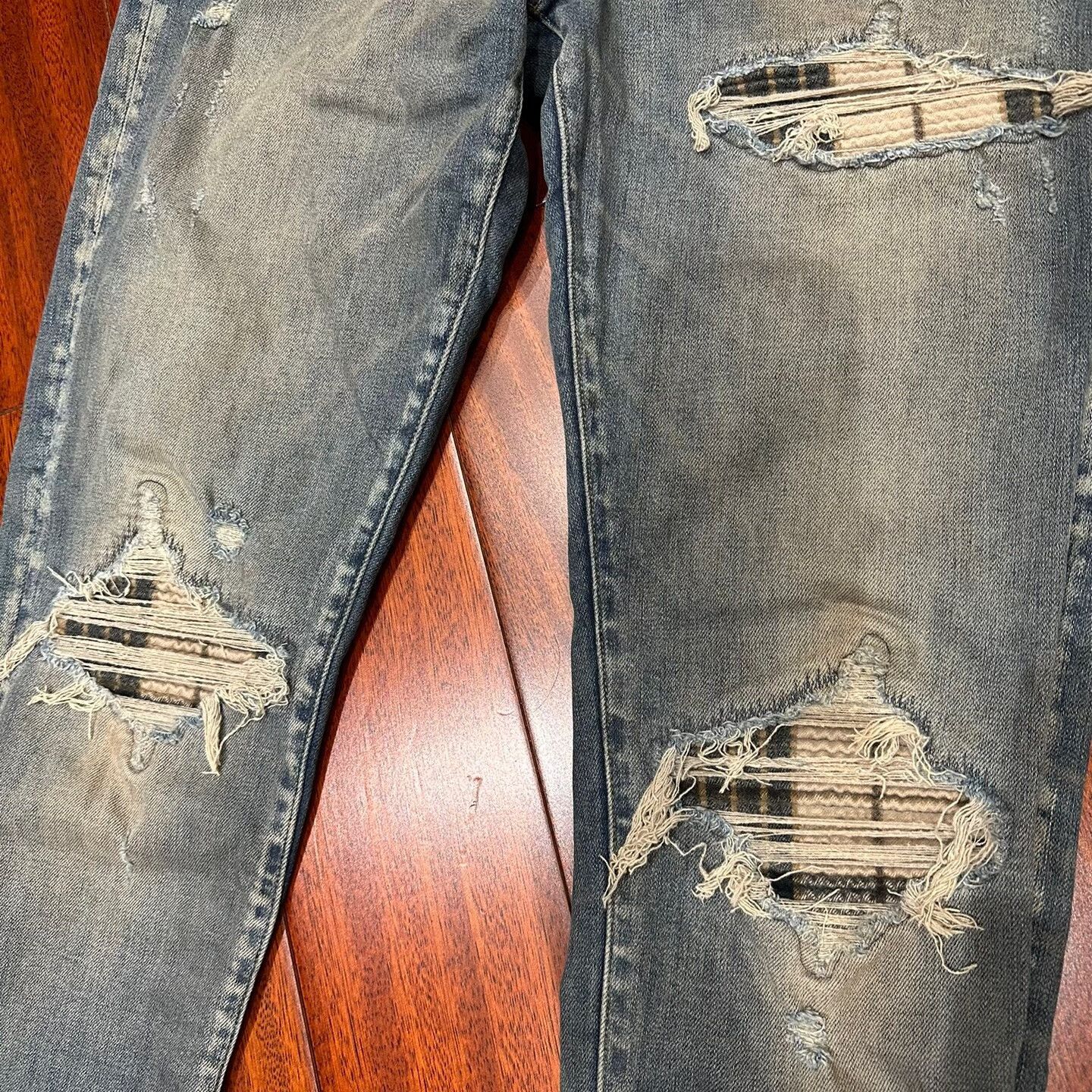 Amiri amiri denim skinny jeans with patch Size US 34 / EU 50 - 5 Thumbnail