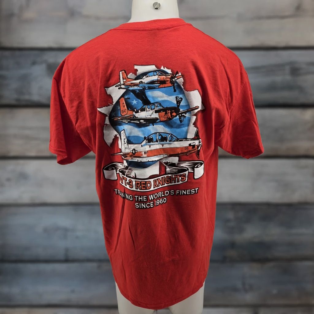 Gildan SPOT Red Knights Graphic T Shirt Mens XL VT-3 Knight Armor Graphic Tee Brand Gildan Shirt Mens XL Red Knights Graphic Tee Size US XL / EU 56 / 4 - 1 Thumbnail