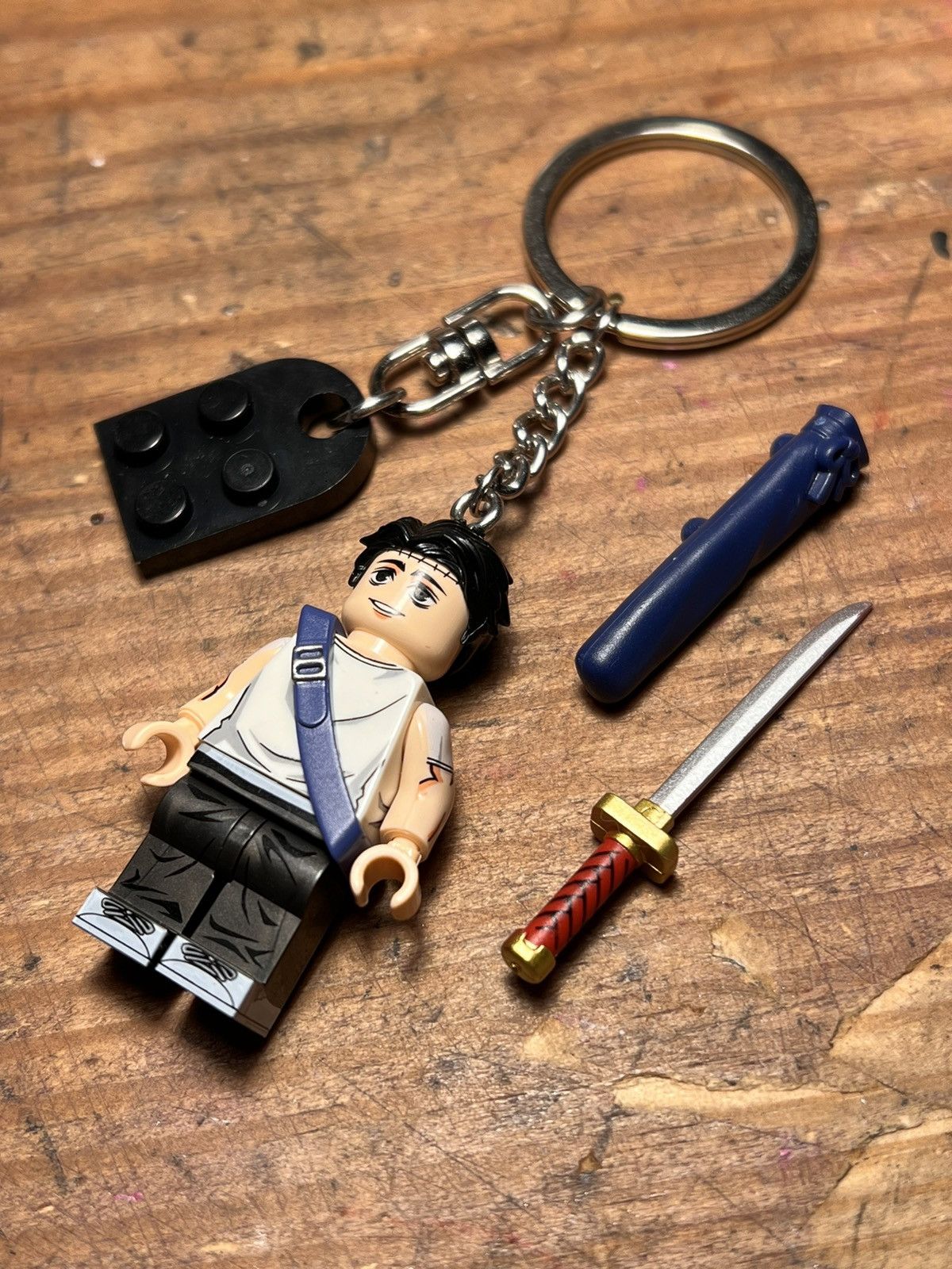 Anime Yuta Maki Jujutsu Kaisen anime minifigure keychain keyring Size ONE SIZE - 8 Thumbnail