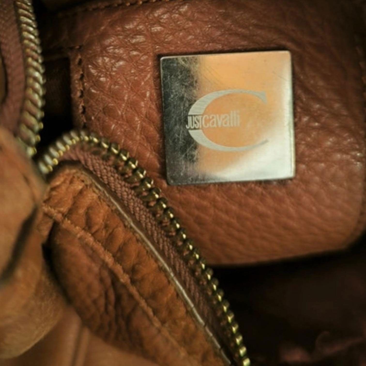 Roberto Cavalli The Cavalli Big Leather Shoulder Bag Size ONE SIZE - 5 Thumbnail