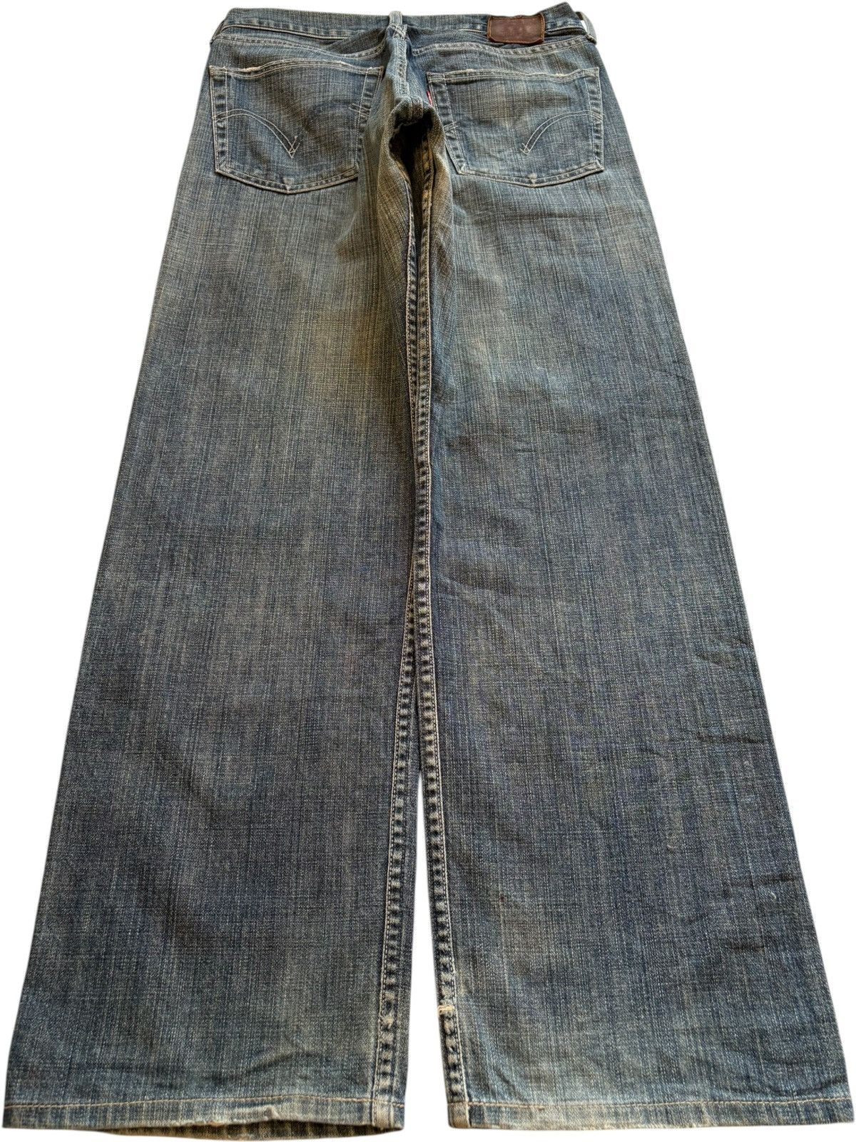 Levi's Vintage 90s Levis 503 Rusty Mud Wash Rip Loose Baggy Jeans Size US 29 - 2 Thumbnail