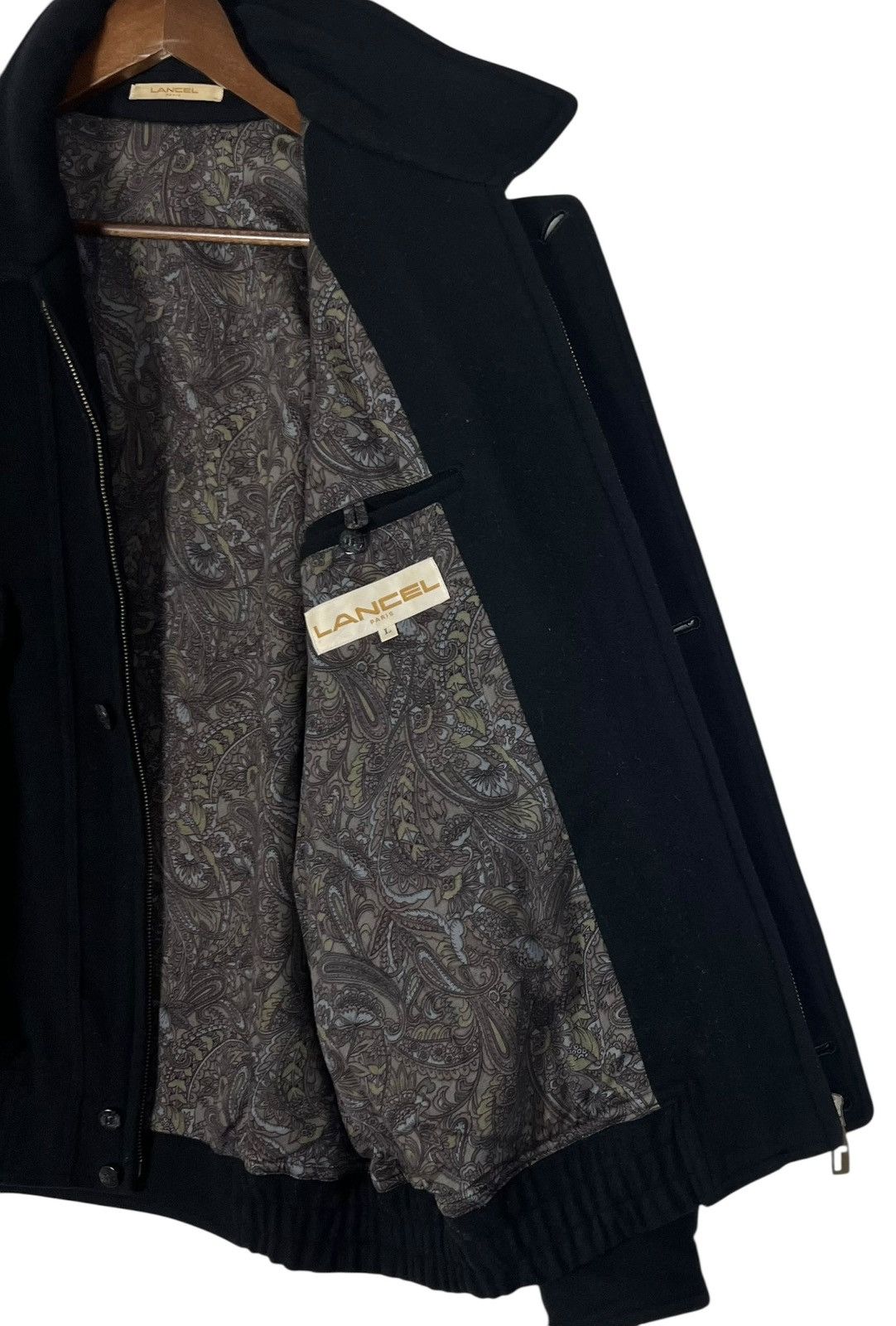 Lancel 80s Vintage Lancel Paris Wool Jacket Size US L / EU 52-54 / 3 - 7 Thumbnail