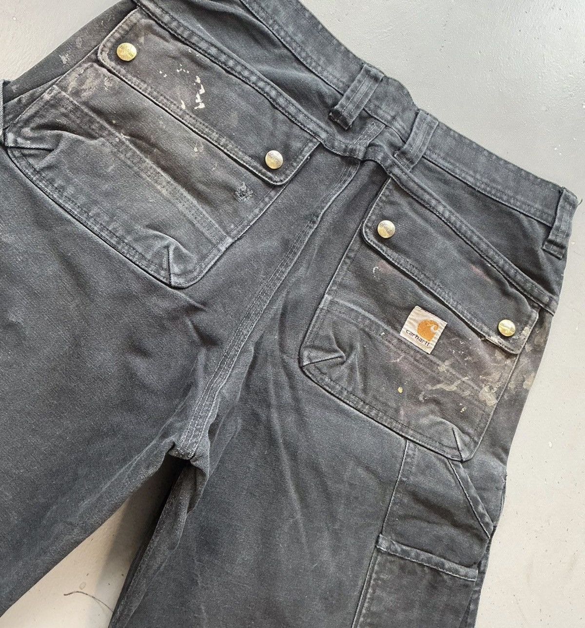 Carhartt Vintage carhartt double knee cargo denim Size US 31 - 7 Thumbnail