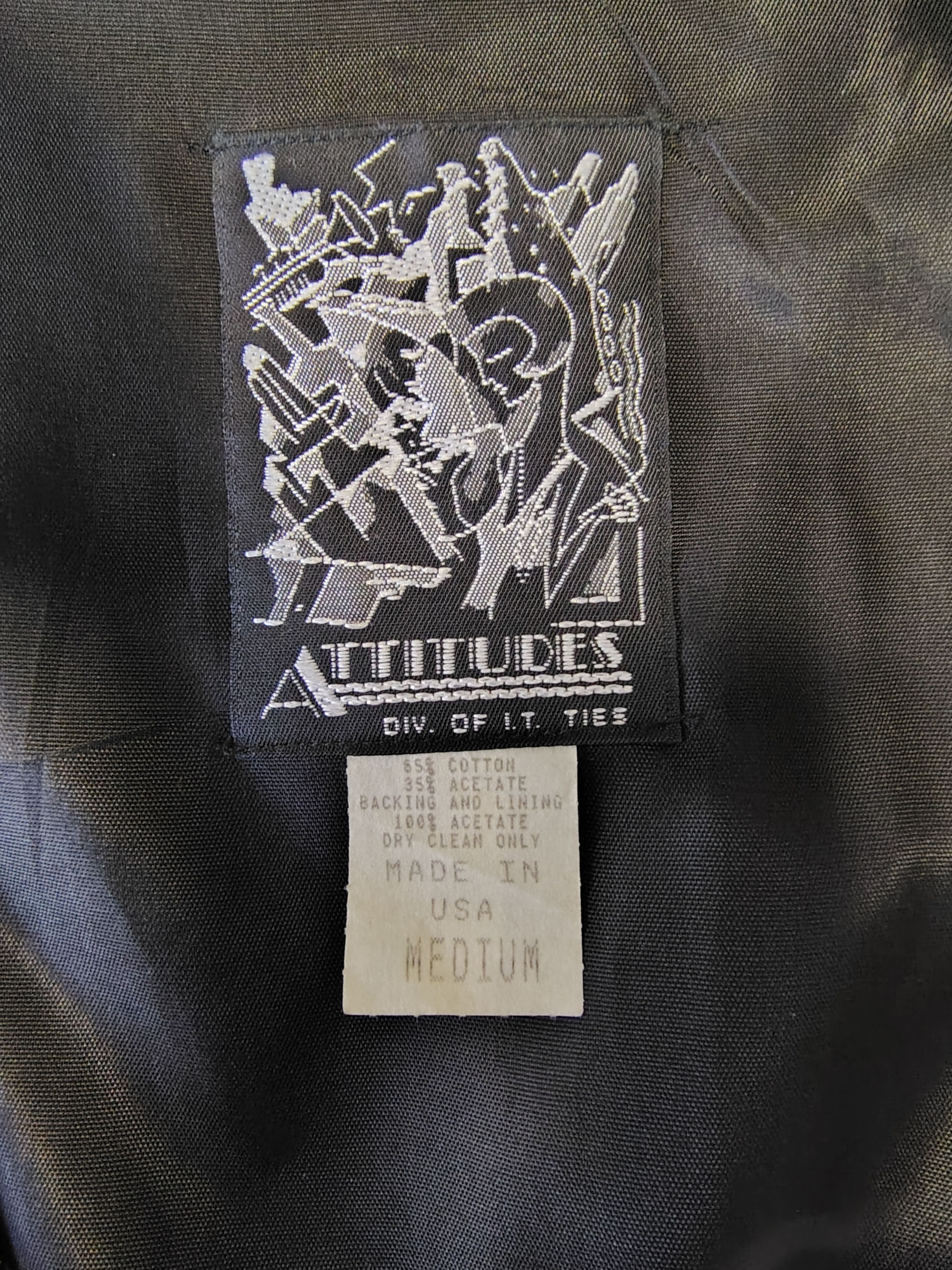 Other Vintage 90s Attitudes Map Tapestry Vest USA M Size US M / EU 48-50 / 2 - 4 Thumbnail
