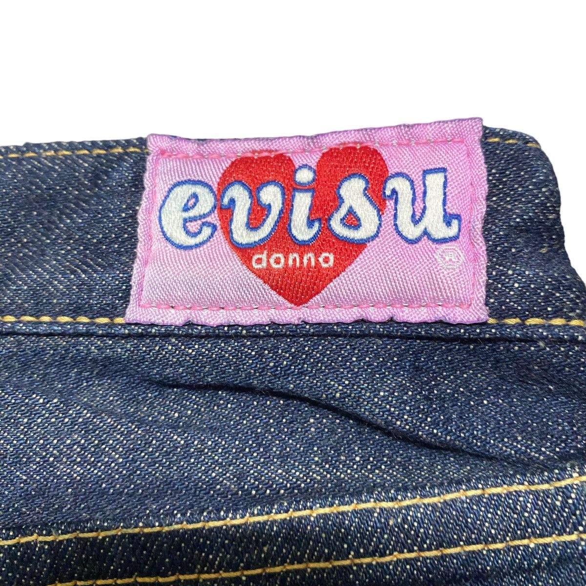 Evisu Rare🔥 Evisu Donna Denim Selvedge Painter Jeans Size 26" / US 2 / IT 38 - 12 Thumbnail