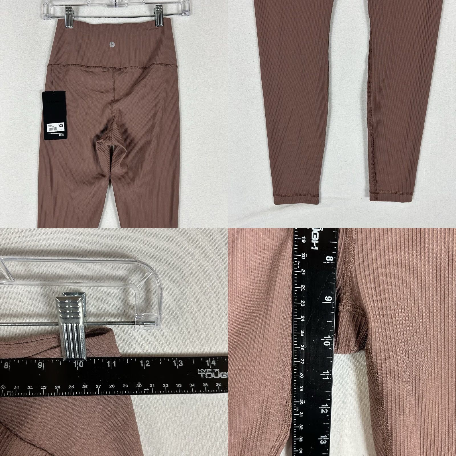 Vintage 90 Degree By Reflex Leggings Womens XS 7/8 High Waist Honey Glow Interlink Pink Athleisure Slim Fit Ankle 27in Size 26" / US 2 / IT 38 - 8 Thumbnail