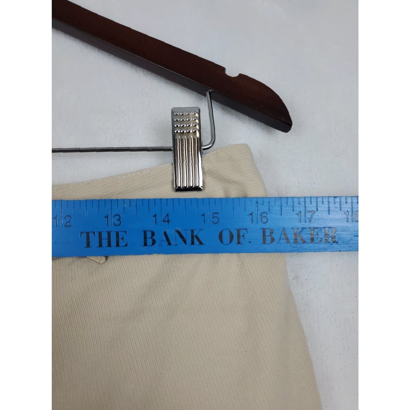 Ralph Lauren VINTAGE? No. Ralph Lauren LRL Straight Wide Leg Dress Pants Tan Brown Women 12 Cotton Knit Zipper Flat Front Regular Rise Medium? Size 34" / US 12 / IT 48 - 6 Thumbnail