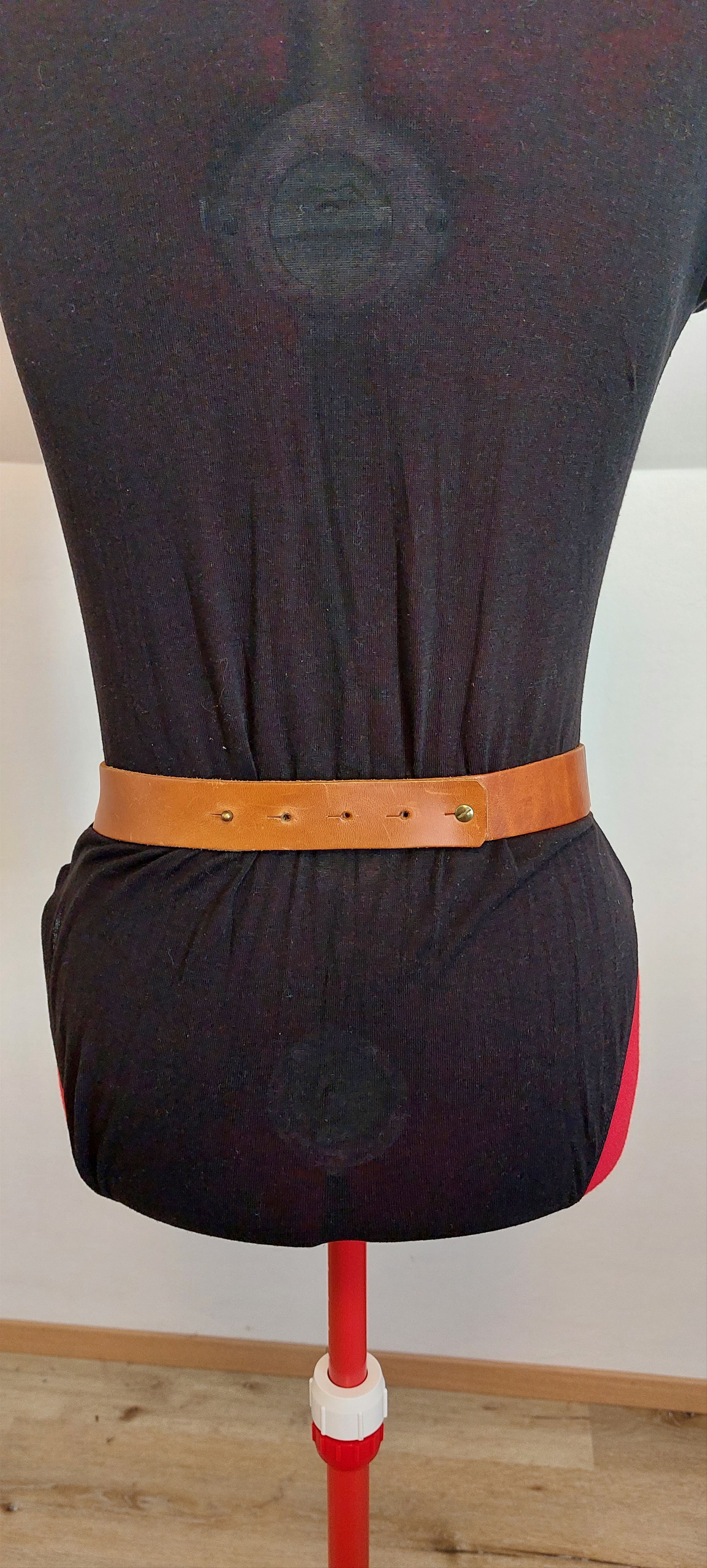 Vintage Vintage Western Leather Belt – Engraved Buckle – 80cm Size ONE SIZE - 5 Thumbnail