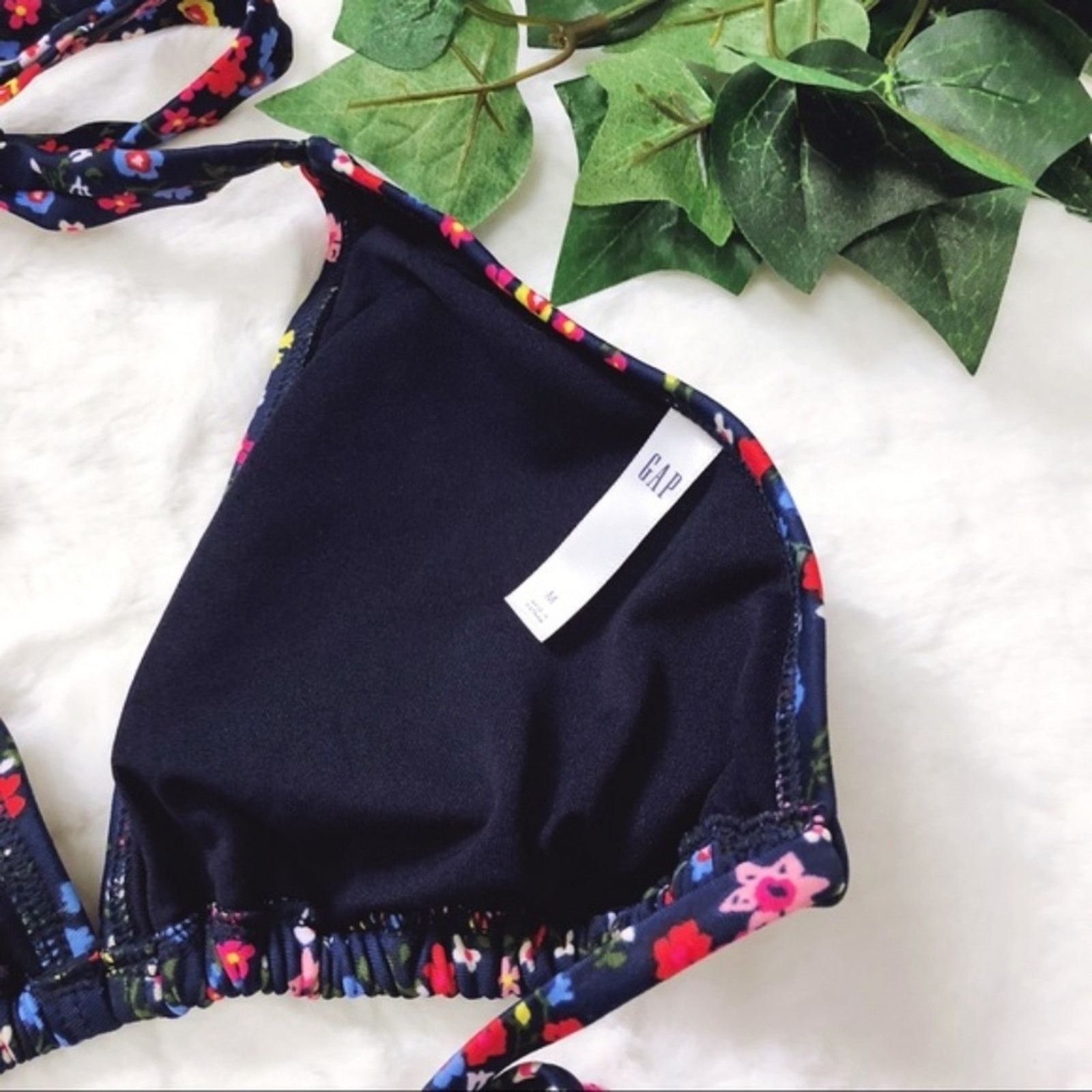 Gap GAP Floral Mix Triangle Bikini Top Size M / US 6-8 / IT 42-44 - 5 Thumbnail