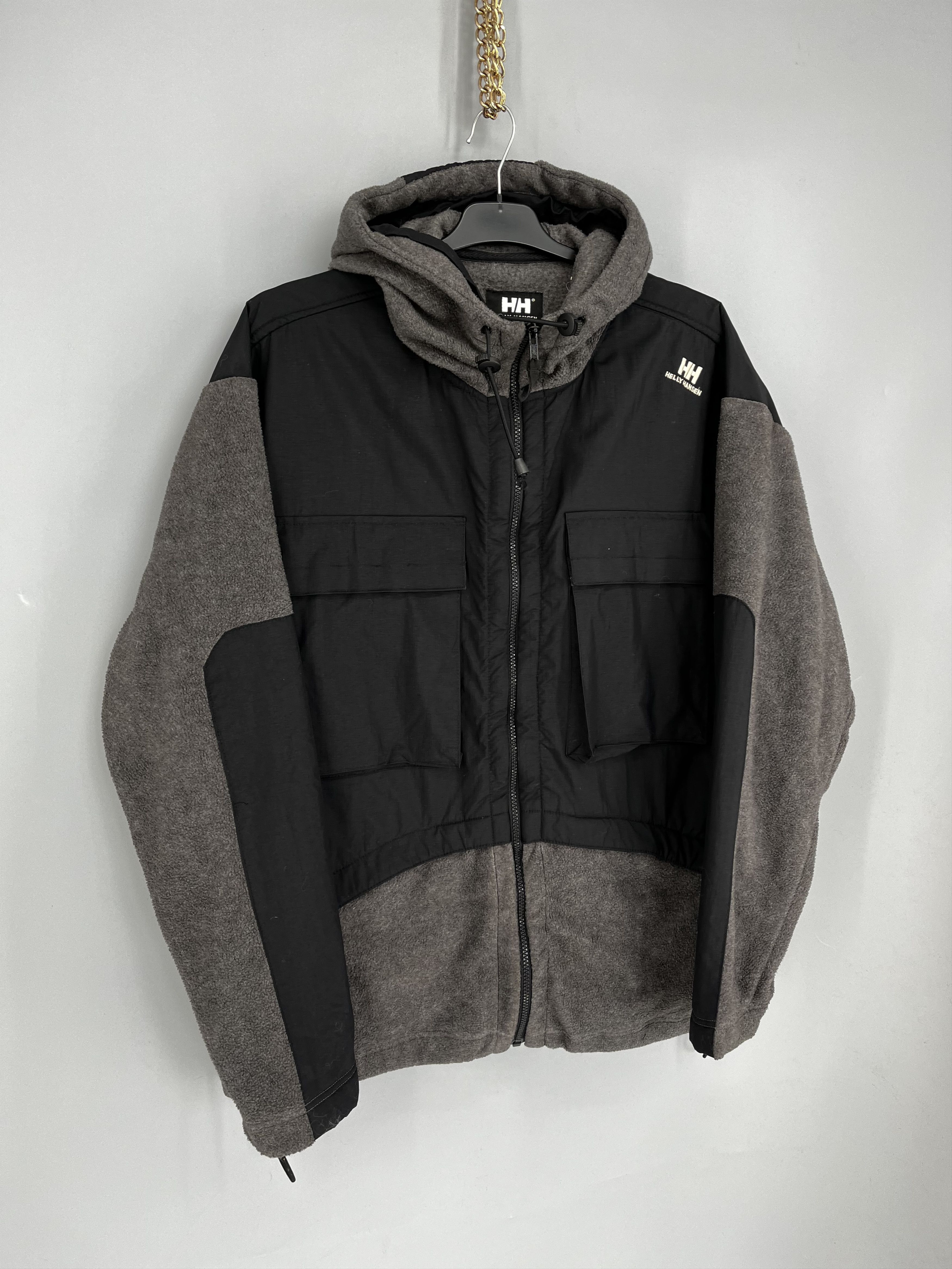 Helly Hansen Vinatge Helly Hansen Drill Fleece Full Zip Hooded Jacket Size US XL / EU 56 / 4 - 2 Thumbnail