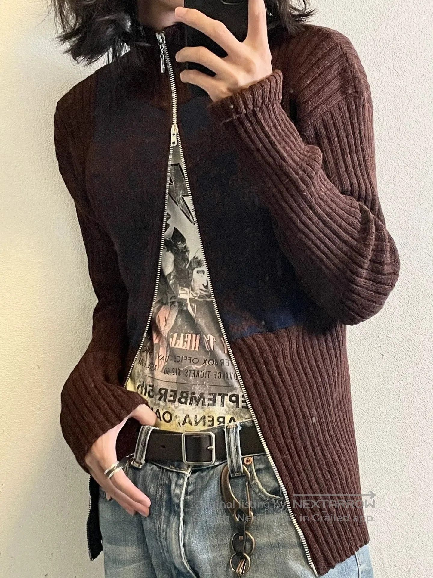 Jean Paul Gaultier Brown Zip. Size US L / EU 52-54 / 3 - 1 Thumbnail