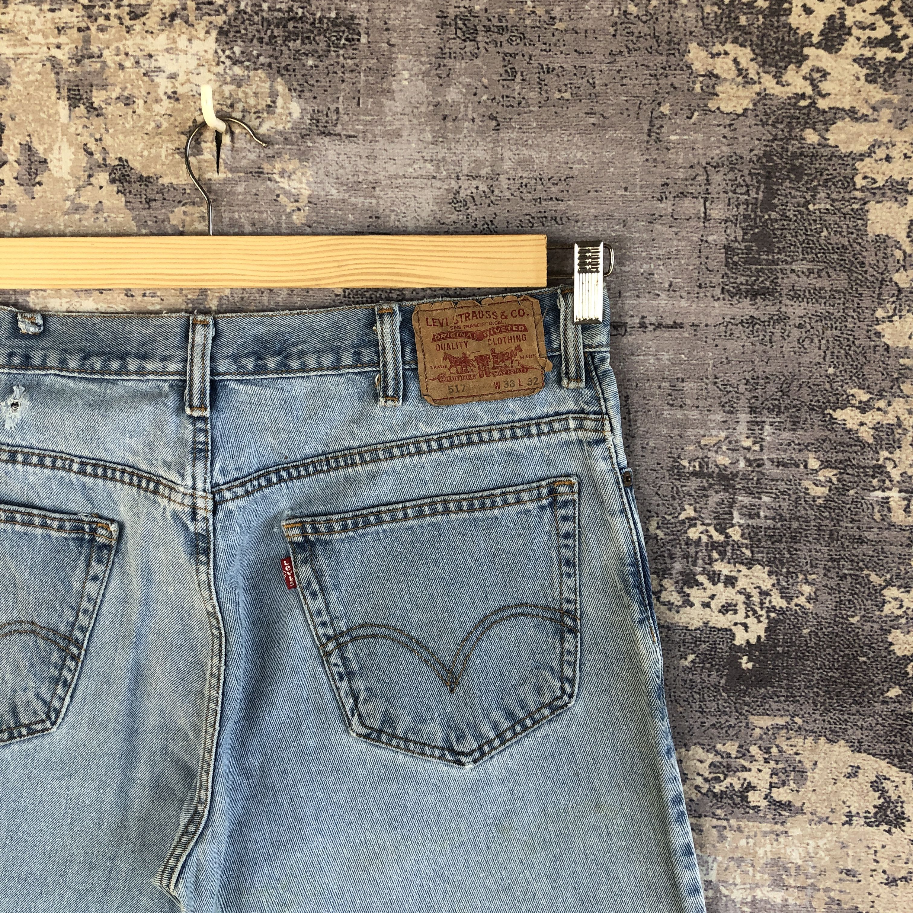 Levi's Vintage Levis 517 Flare Jeans Levi's Faded Boot Cut Denim Size US 36 / EU 52 - 5 Thumbnail