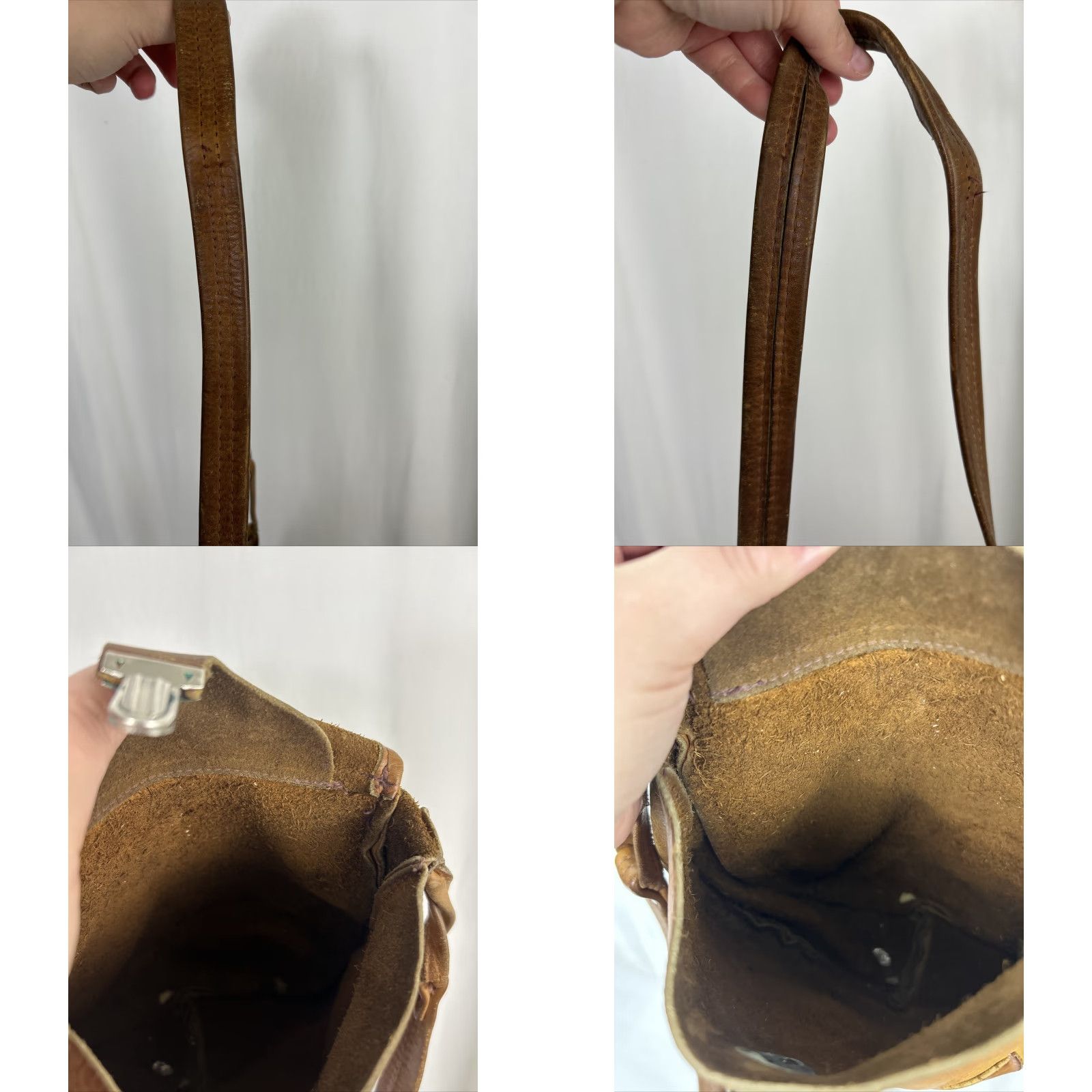 Vintage **Vintage Brown Leather Crossbody Purse Small** User: Vintage Brown Leather Crossbody Purse Small 7.5x7.5x3 Size ONE SIZE - 10 Thumbnail
