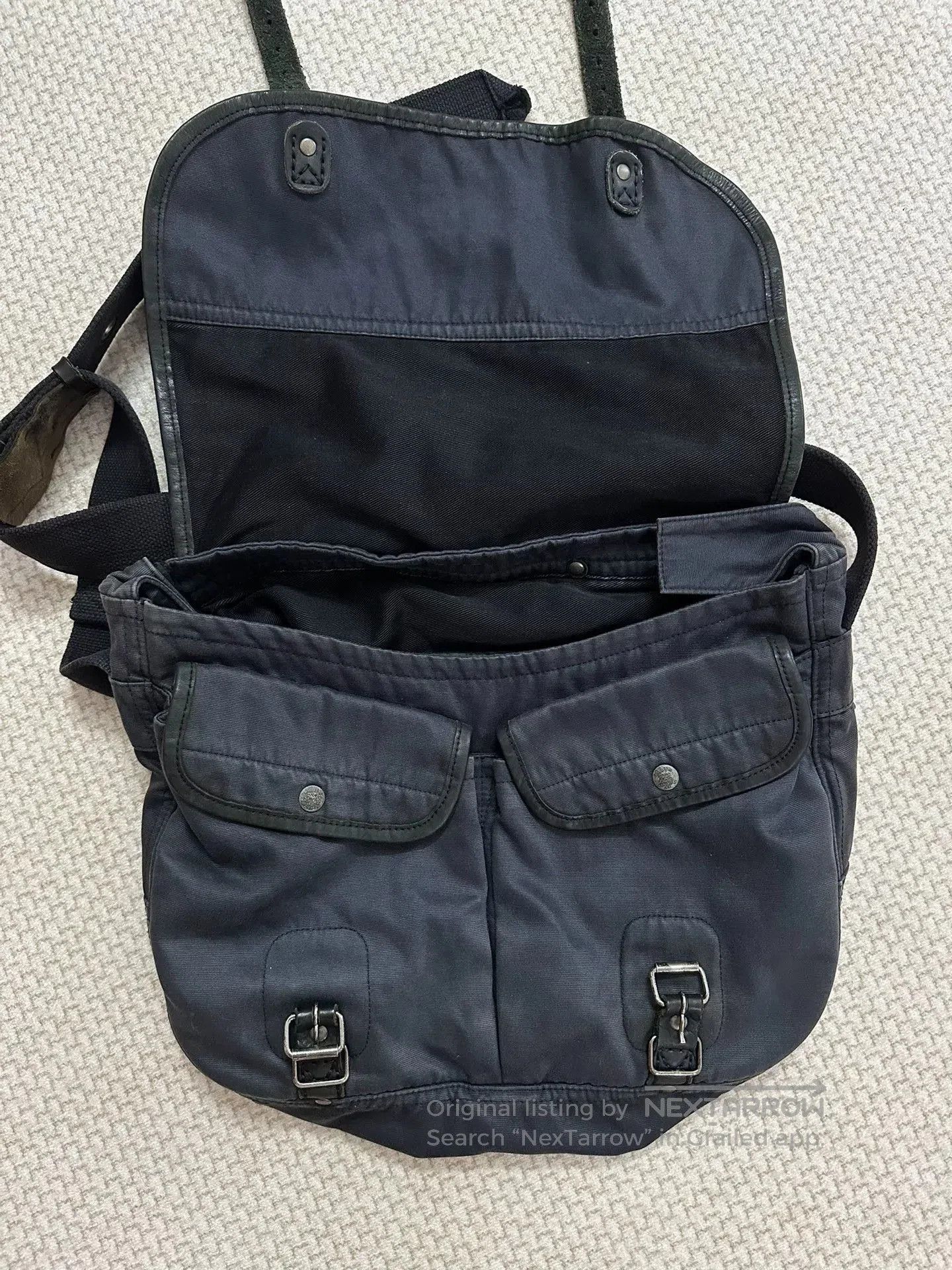 RRL Ralph Lauren RRL Double RL Canvas Leather Messenger Bag. Size ONE SIZE - 5 Thumbnail
