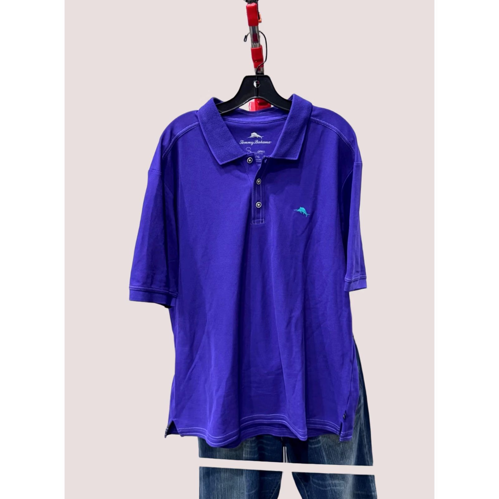 Tommy Bahama Tommy Bahama Polo Shirt XL Men's Purple POLO SHIRT Multicolor Long Sleeve Polo Shirt Mens XL Purple Size US XL / EU 56 / 4 - 1 Thumbnail