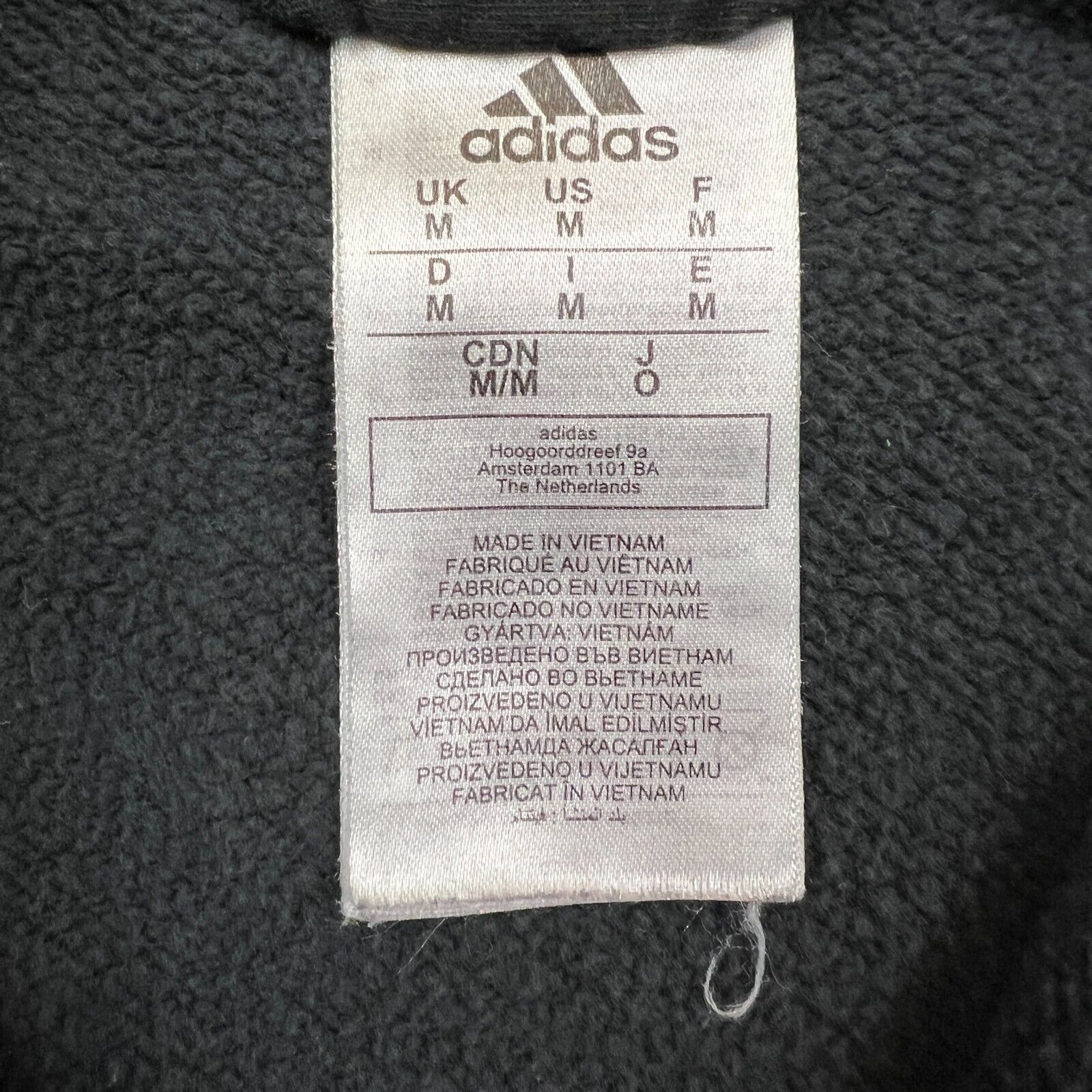Adidas × Vintage Adidas Hoodie Essentials Spellout Full Zip Hooded Sweatshirt Size US M / EU 48-50 / 2 - 7 Thumbnail