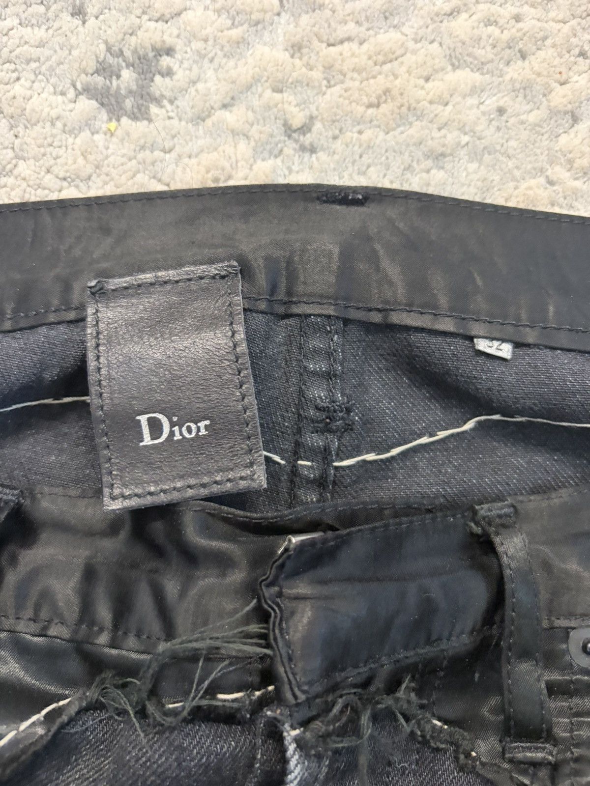 Dior FW06 Satin Cummerbund Denim Size US 32 / EU 48 - 2 Thumbnail