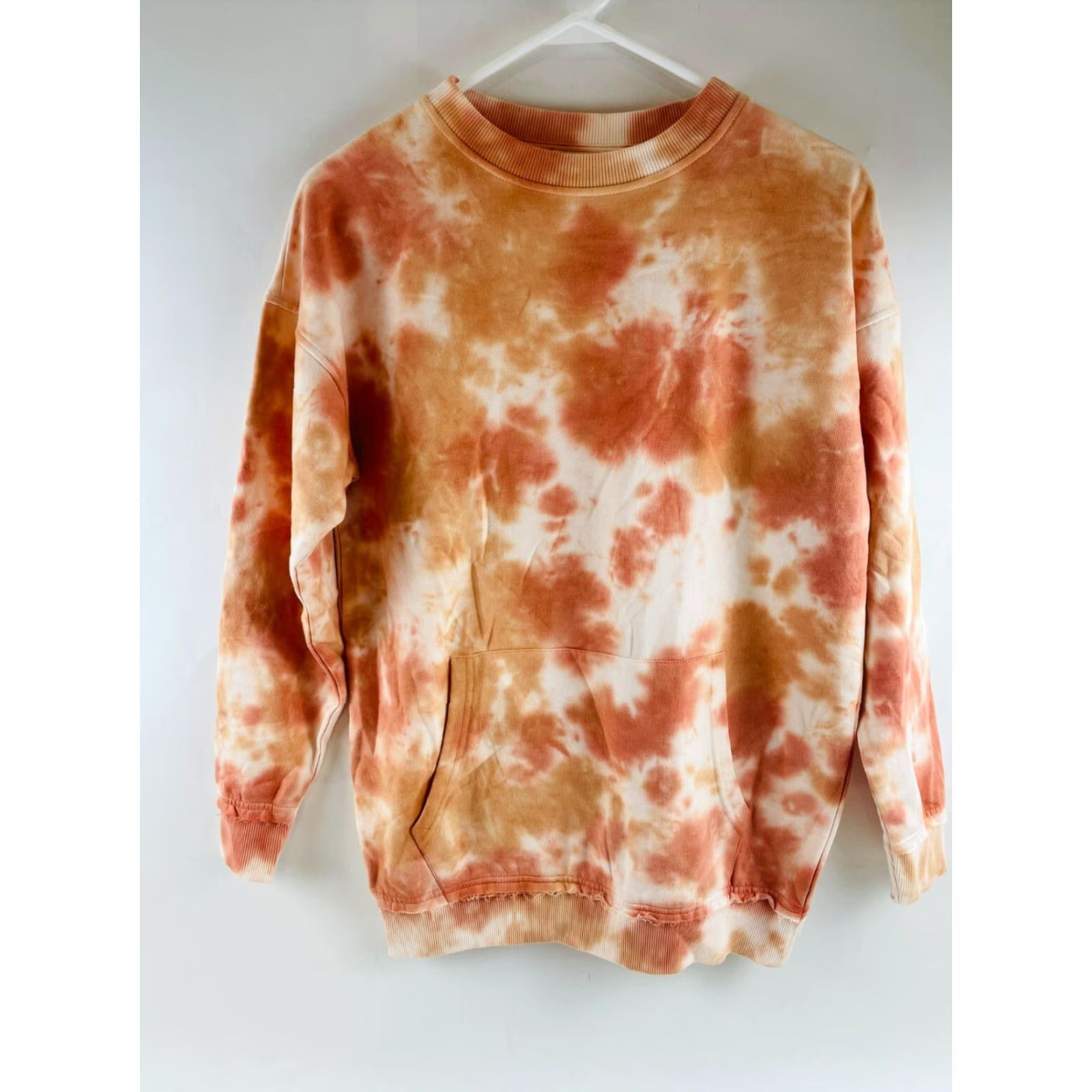 Nordstrom Nordstrom BP Sweatshirt Women's XXS Pink Orange Tie Dye Oversized Crewneck NWT Free Return Mens Womens Girls Boys Size XXS / US 00 / IT 34 - 2 Thumbnail