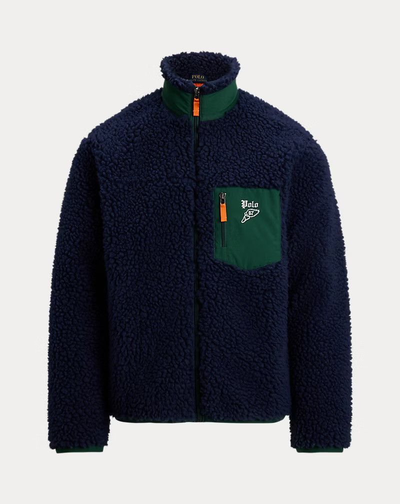 Polo Ralph Lauren Polo Ralph Lauren Winged Foot Logo Pile Fleece Jacket Sz XL Size US XL / EU 56 / 4 - 6 Thumbnail
